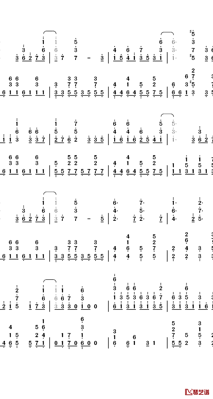 微热からMystery钢琴简谱-数字双手-Lily White3