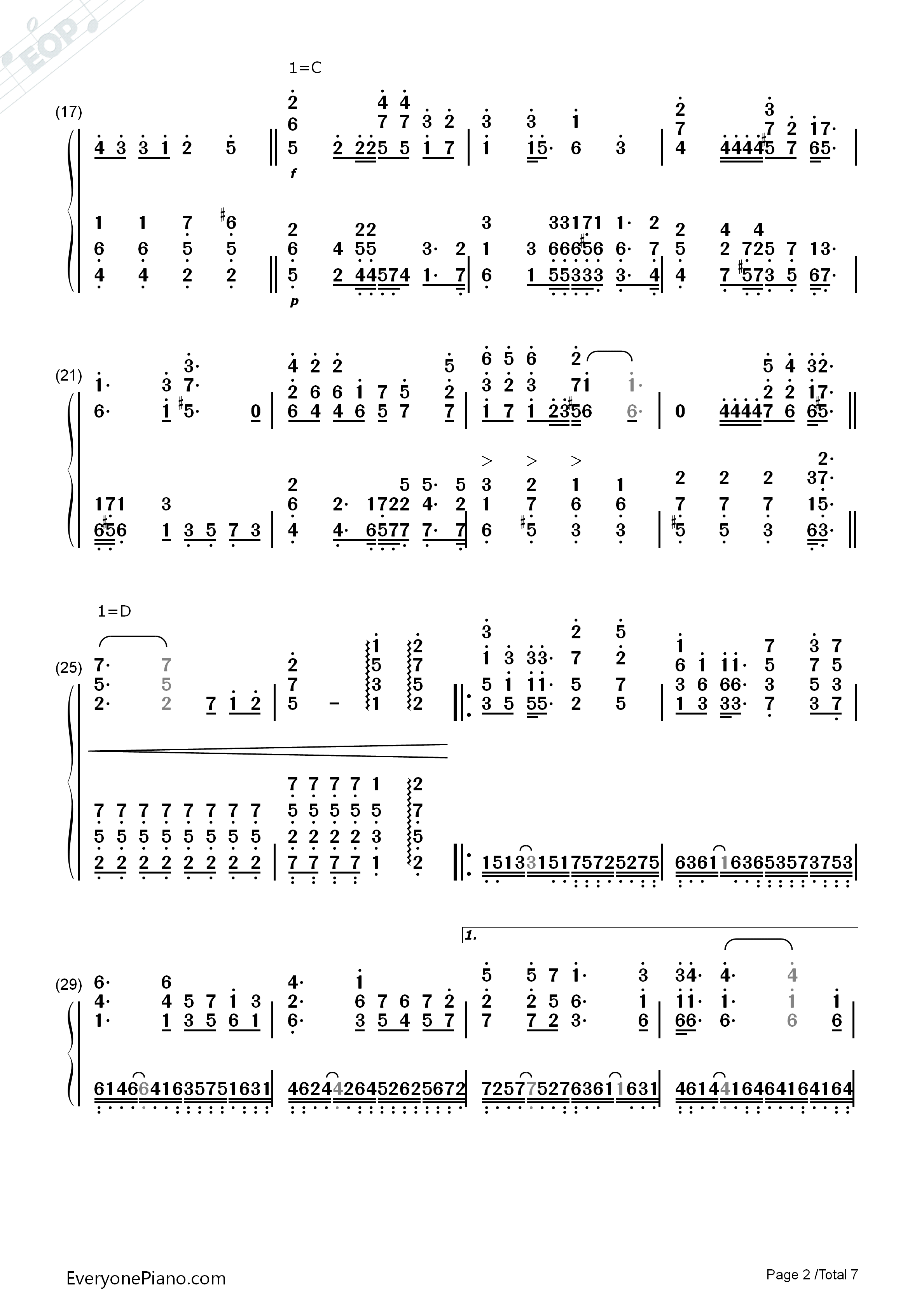 Ocean钢琴简谱-B'z演唱2