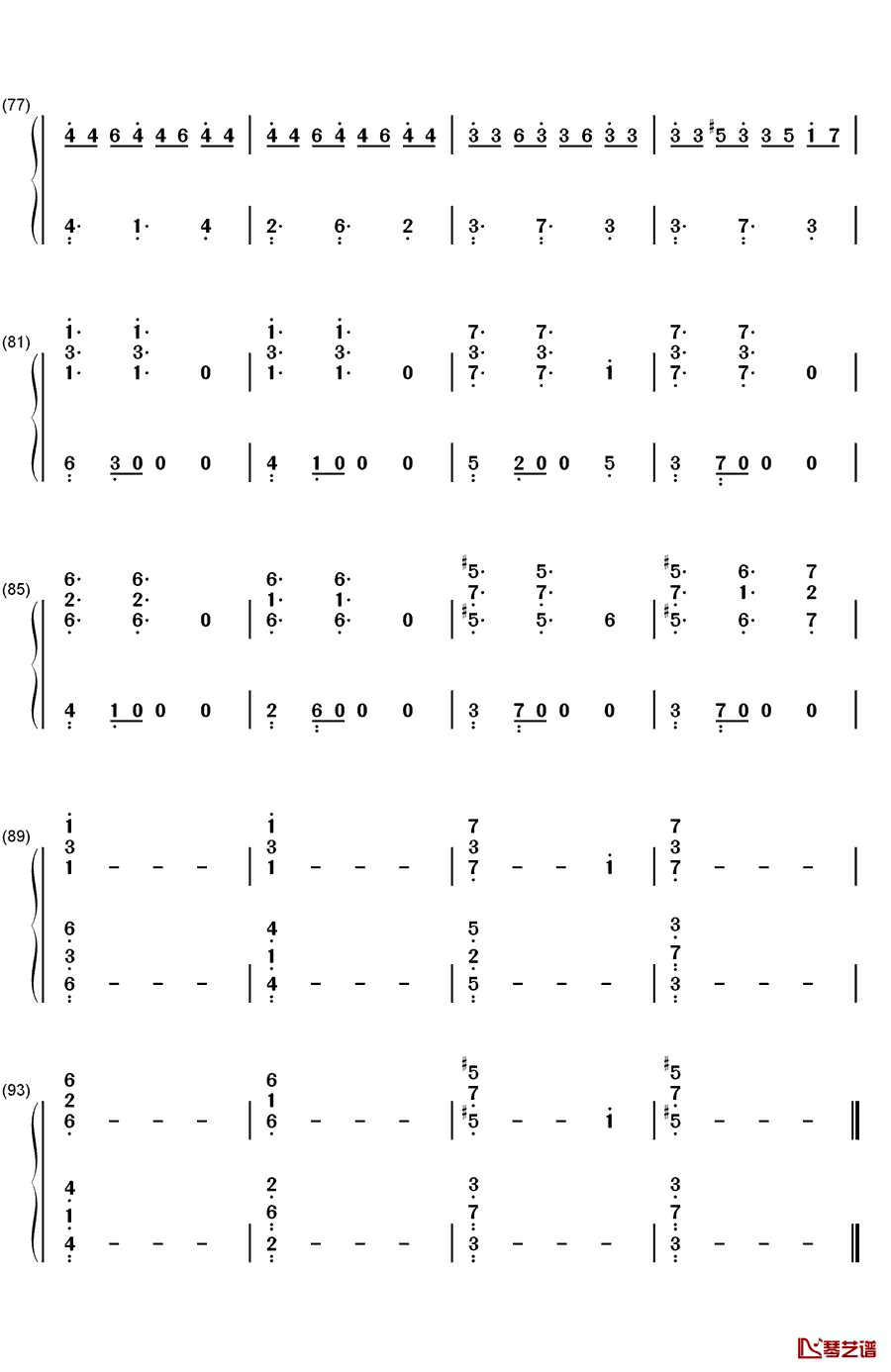 Lebenslauf钢琴简谱-数字双手-Steve Anthony5