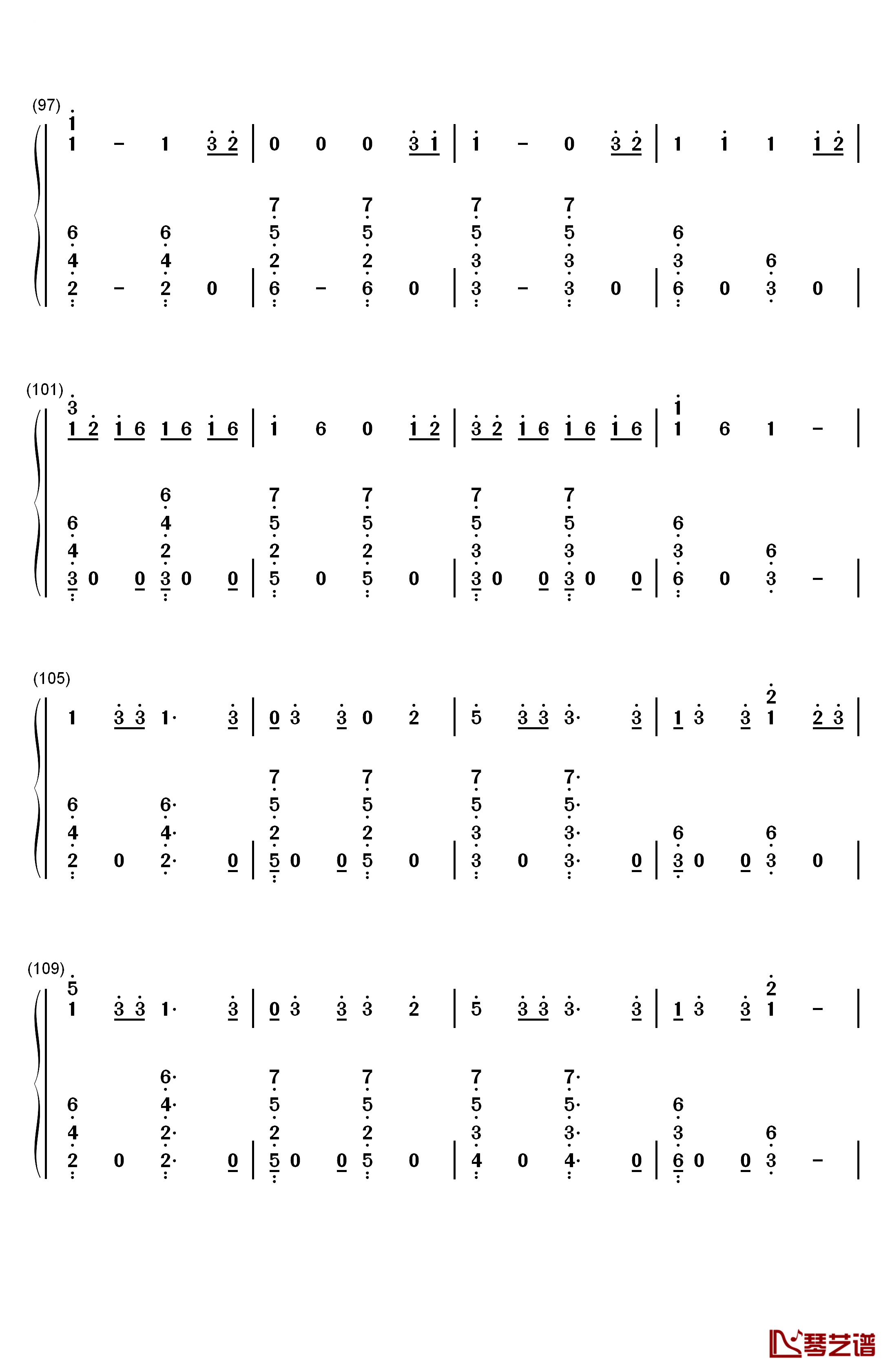 Dawn Of Us钢琴简谱-数字双手-王嘉尔6