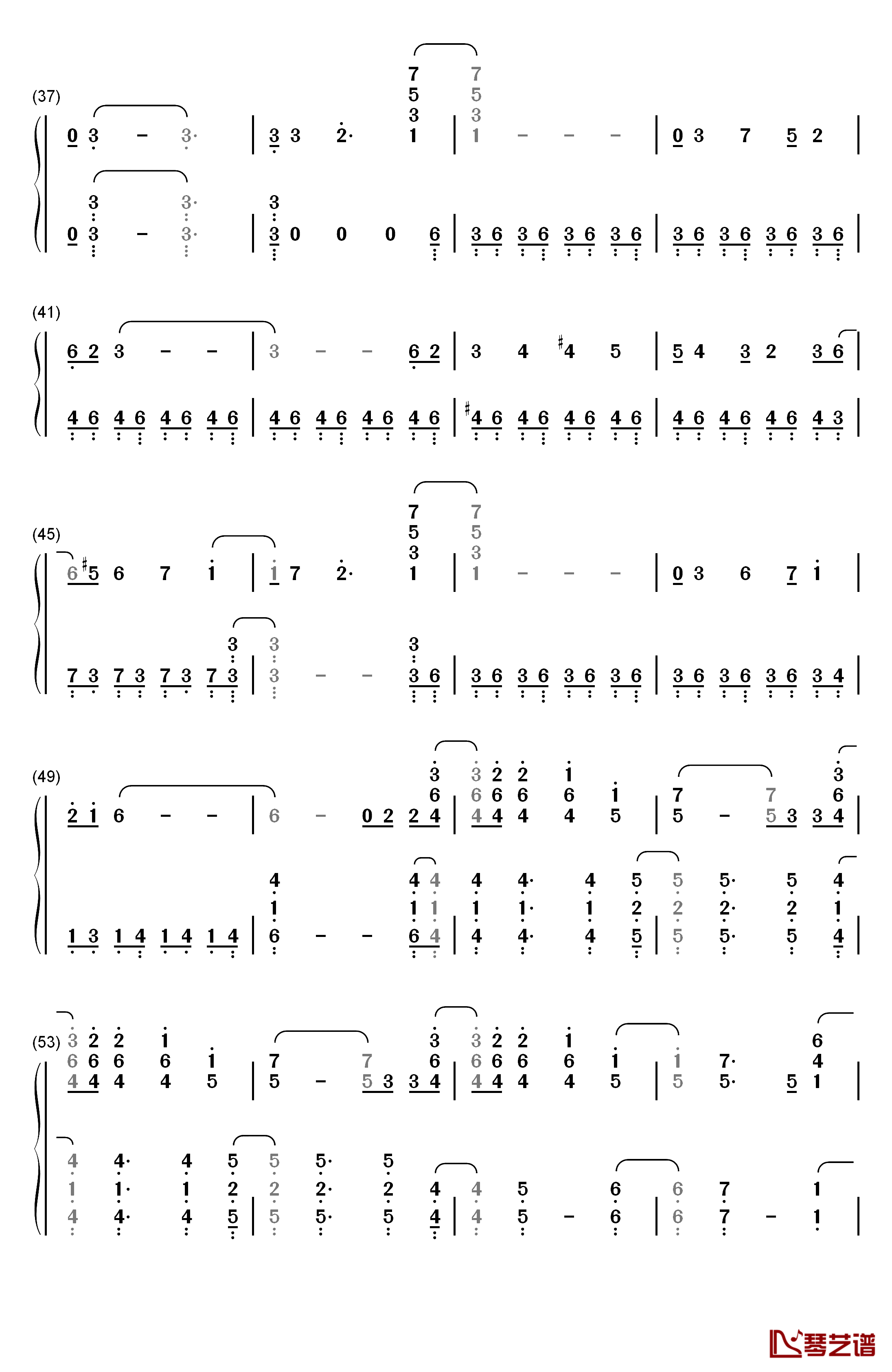 Fighting Gold钢琴简谱-数字双手-Coda3