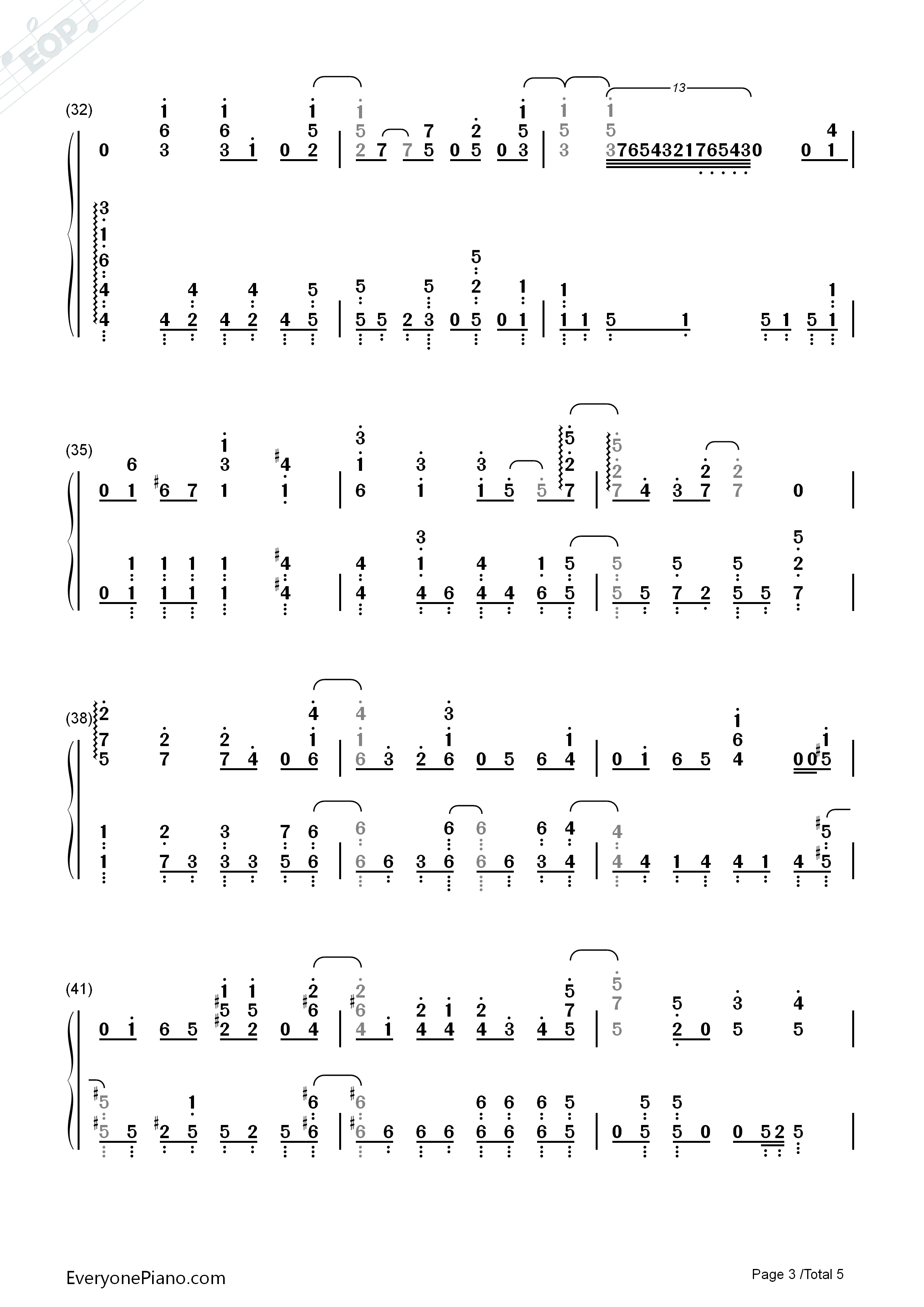 Step by Step Up钢琴简谱-Fourfolium演唱3