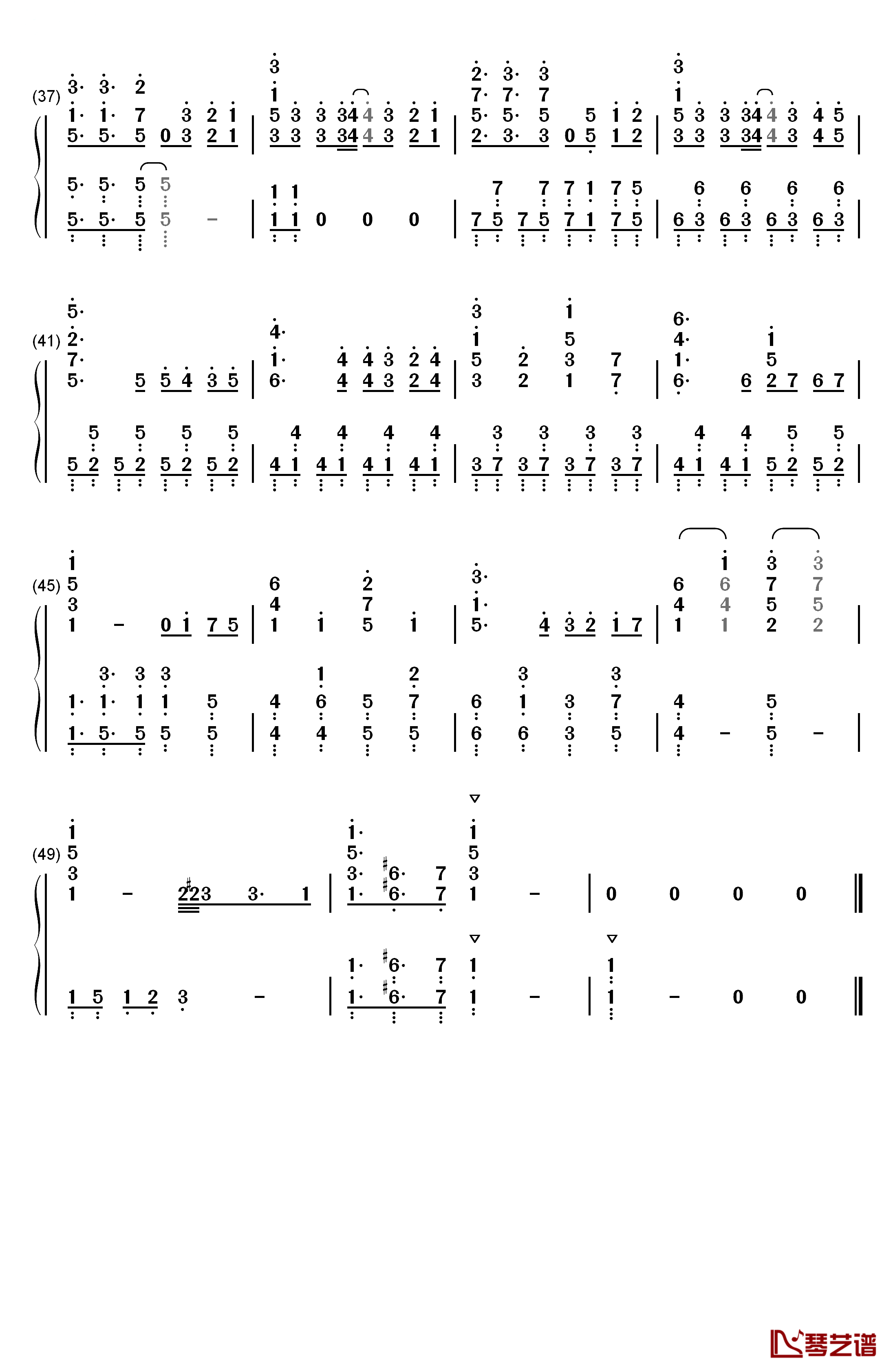 Adrenaline钢琴简谱-数字双手-TrySail3