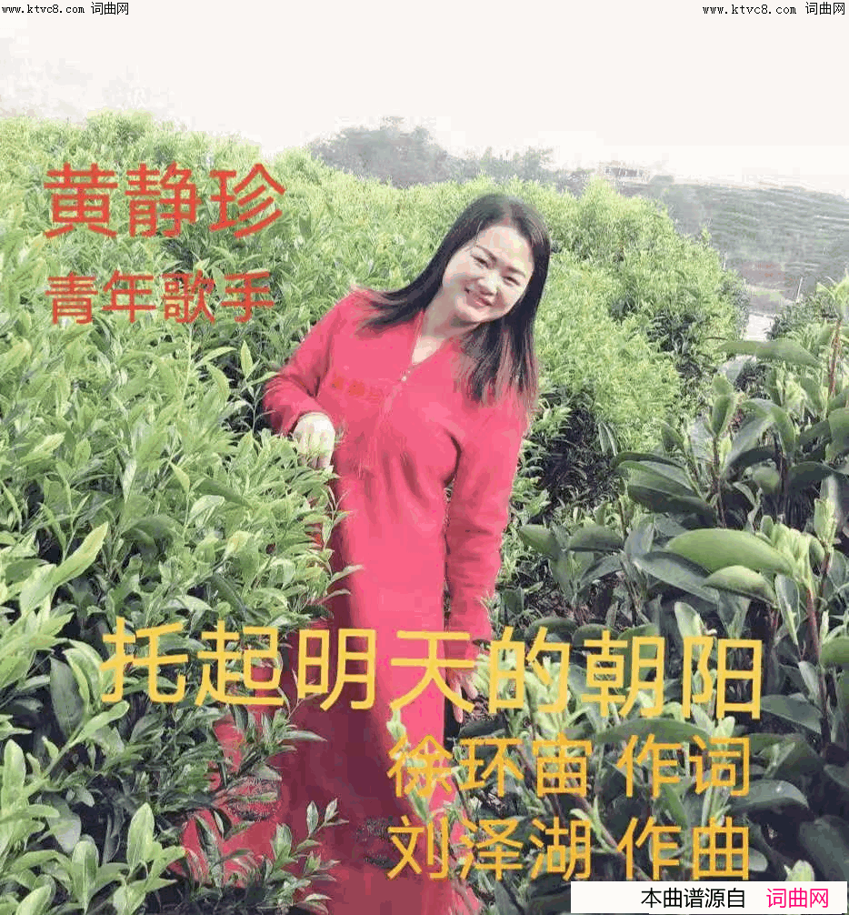 托起明天的朝阳简谱-黄静珍演唱-徐环宙/刘泽湖词曲1