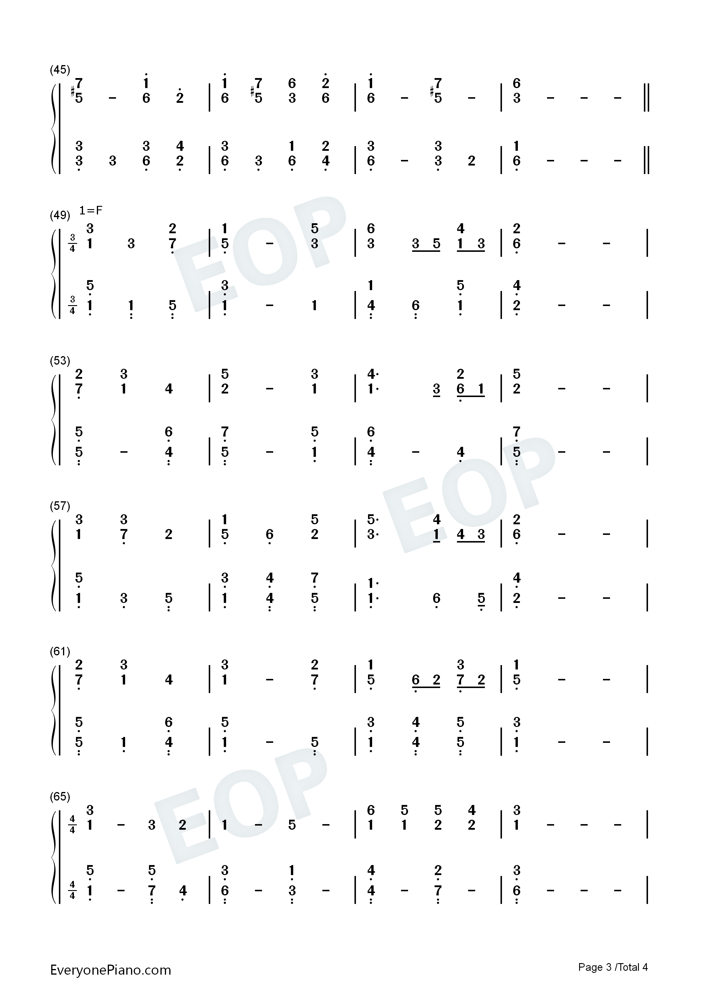Abide with Me钢琴简谱-William Henry Monk演唱3