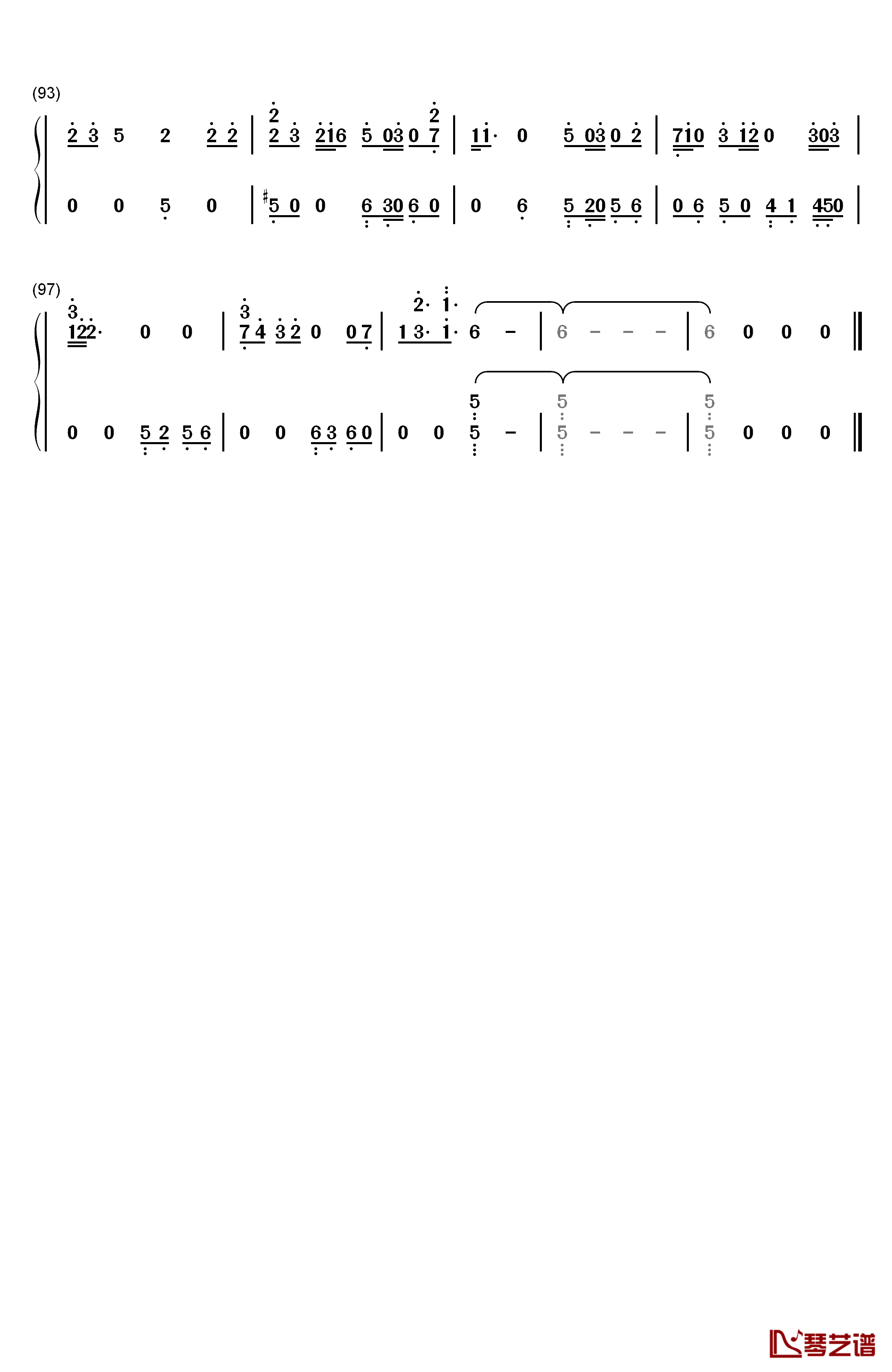 What U Do钢琴简谱-数字双手-EXO5