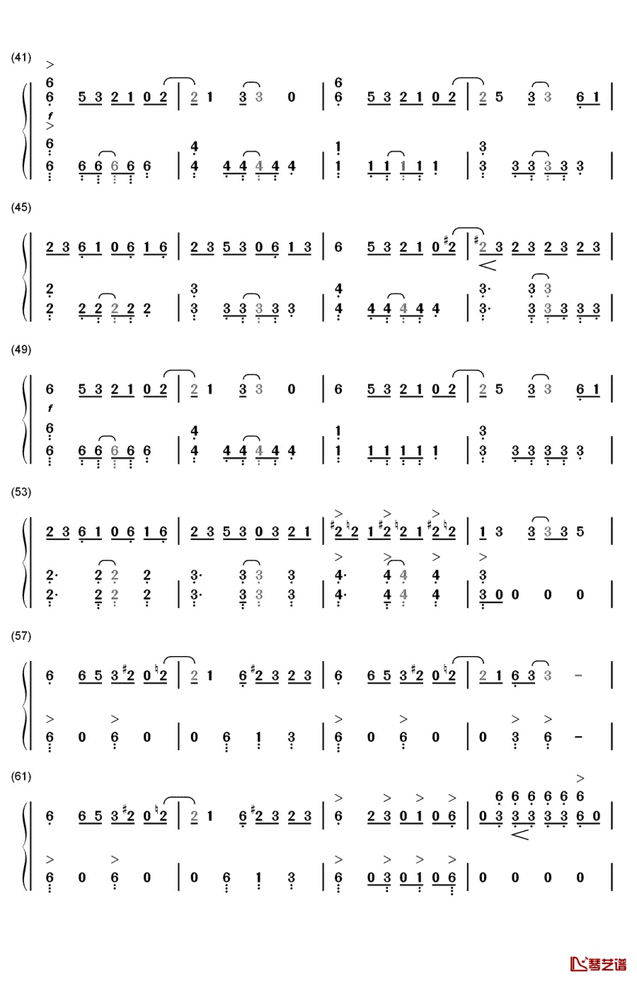 アウターサイエンス钢琴简谱-数字双手-IA3