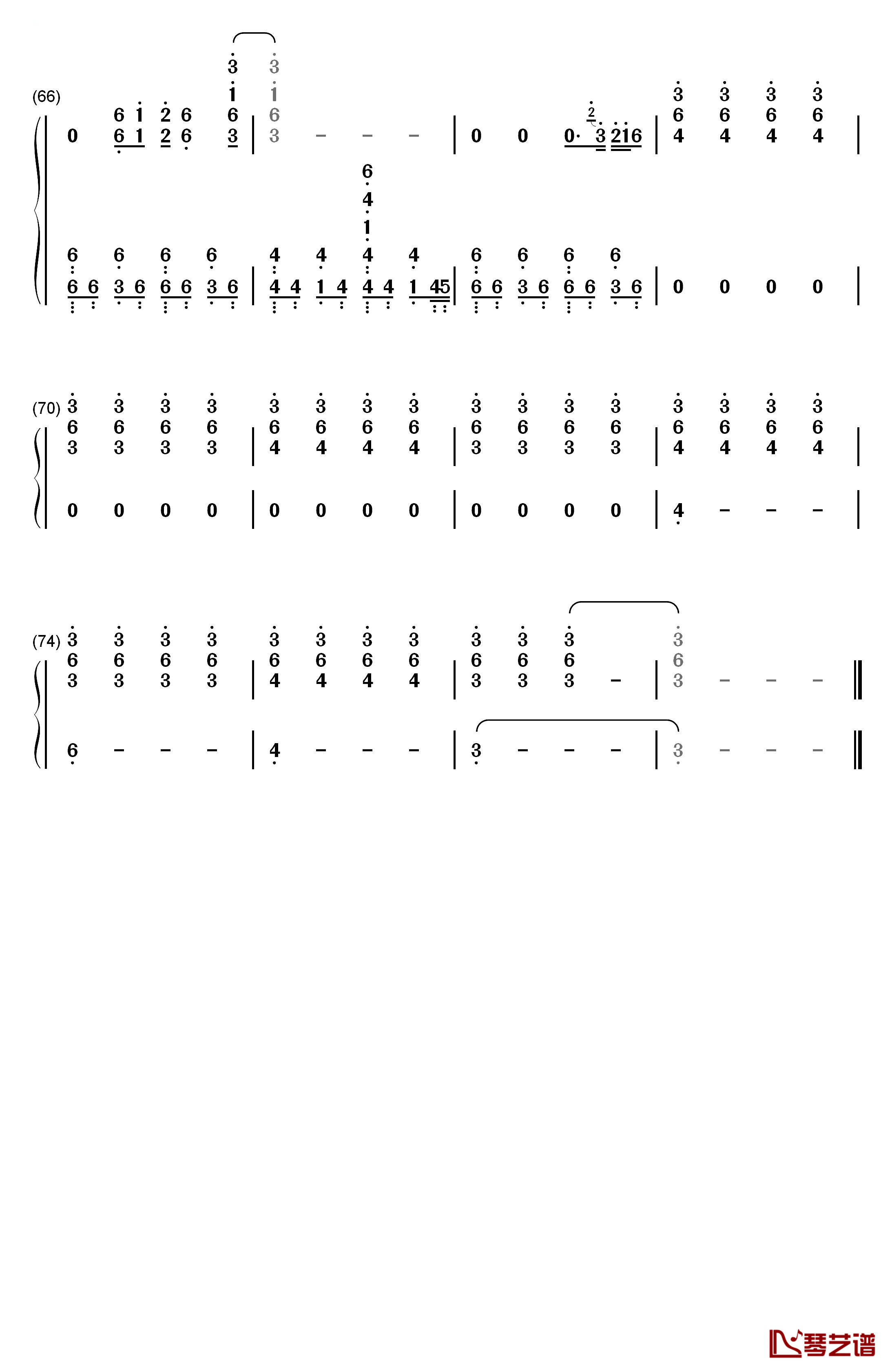 Call your name钢琴简谱-数字双手-mpi & CASG5