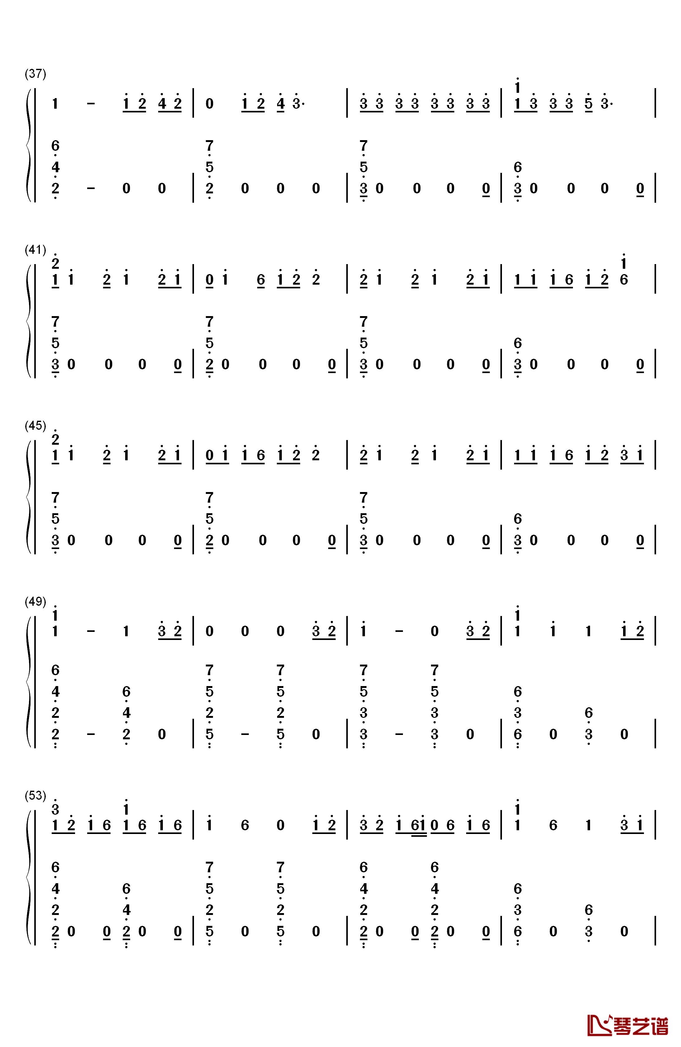 Dawn Of Us钢琴简谱-数字双手-王嘉尔3