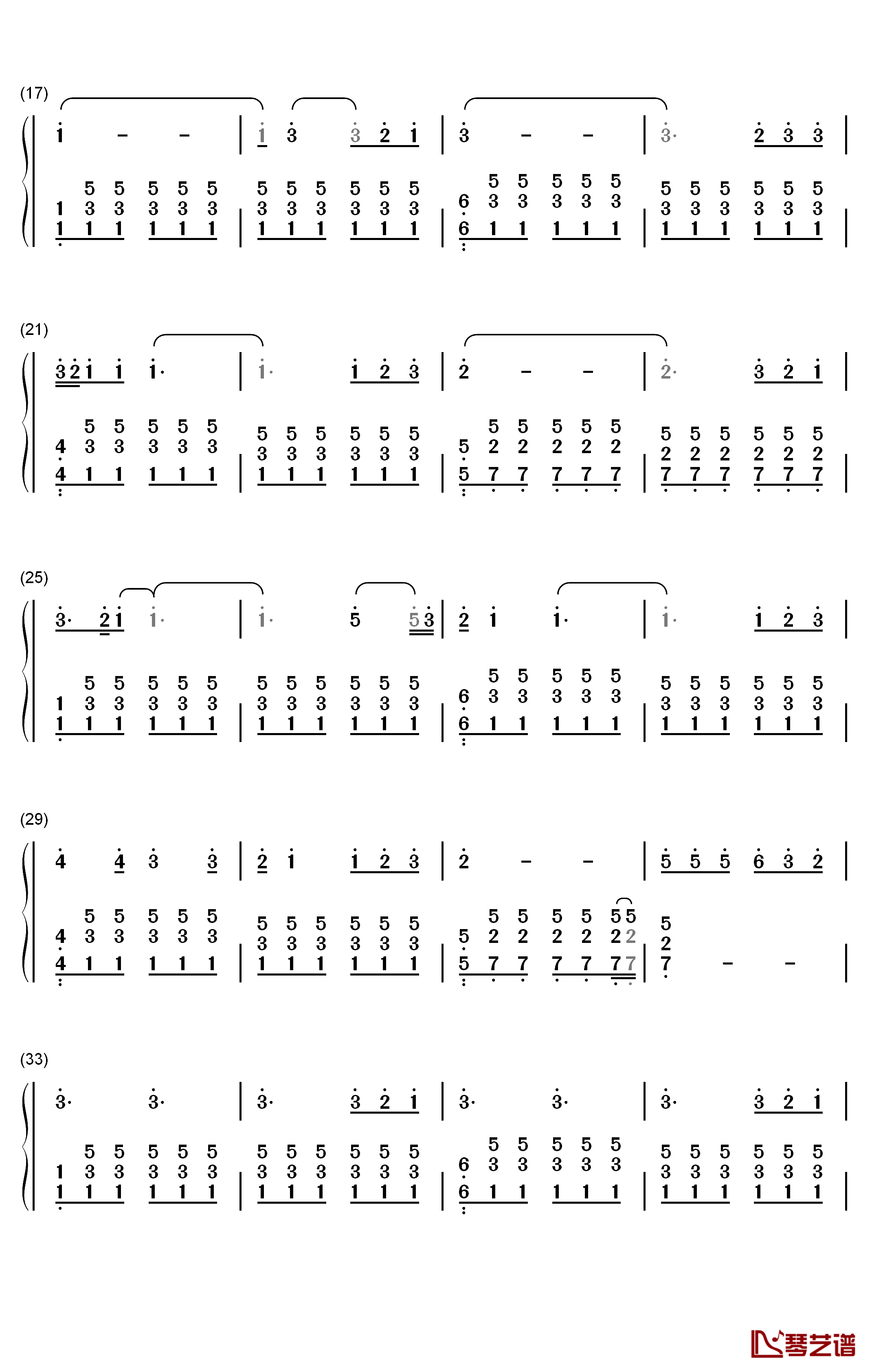 Perfect钢琴简谱-数字双手-Ed Sheeran2