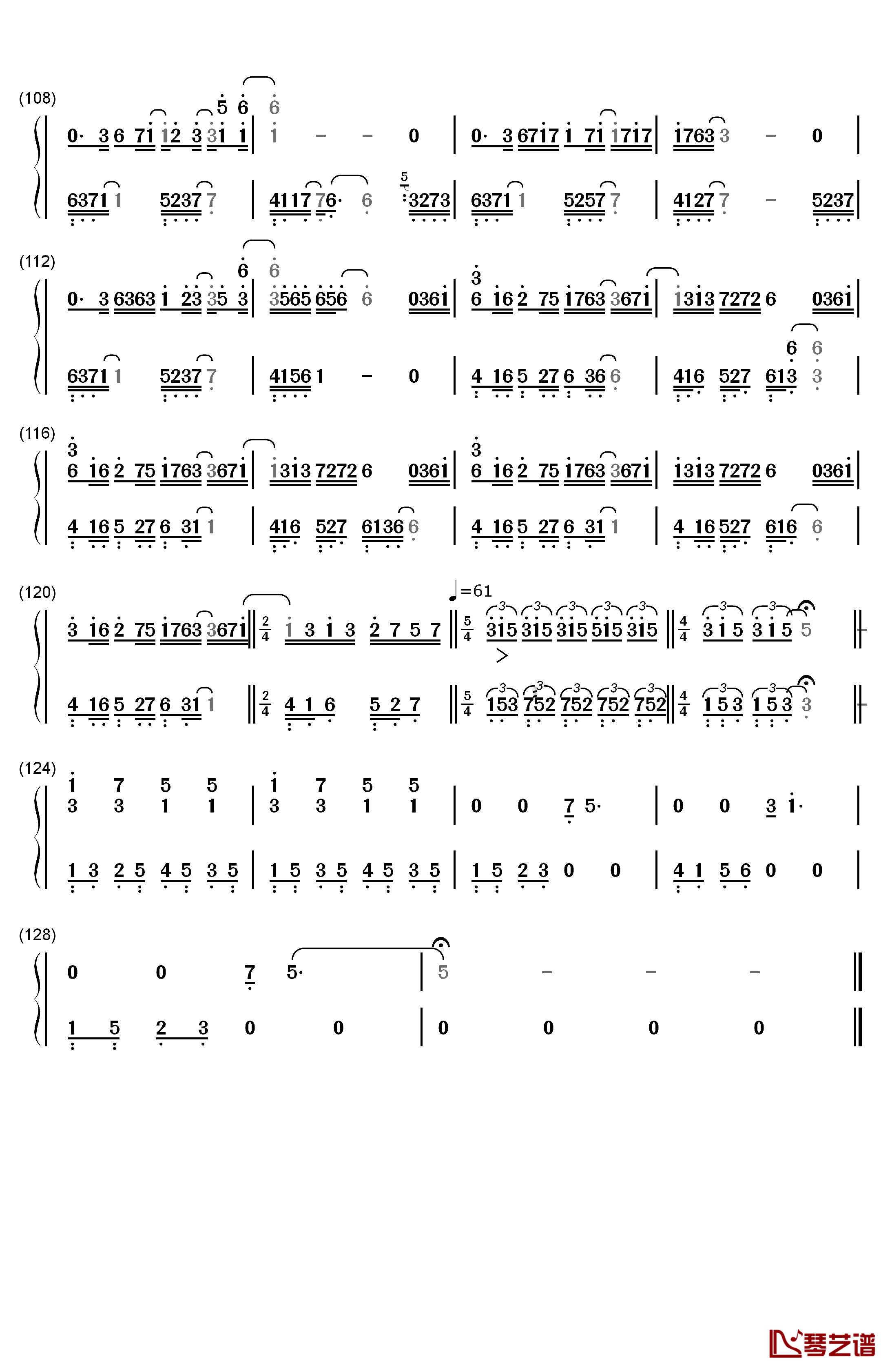 Longing & Love钢琴简谱-数字双手-George Winston  乔治温斯顿5