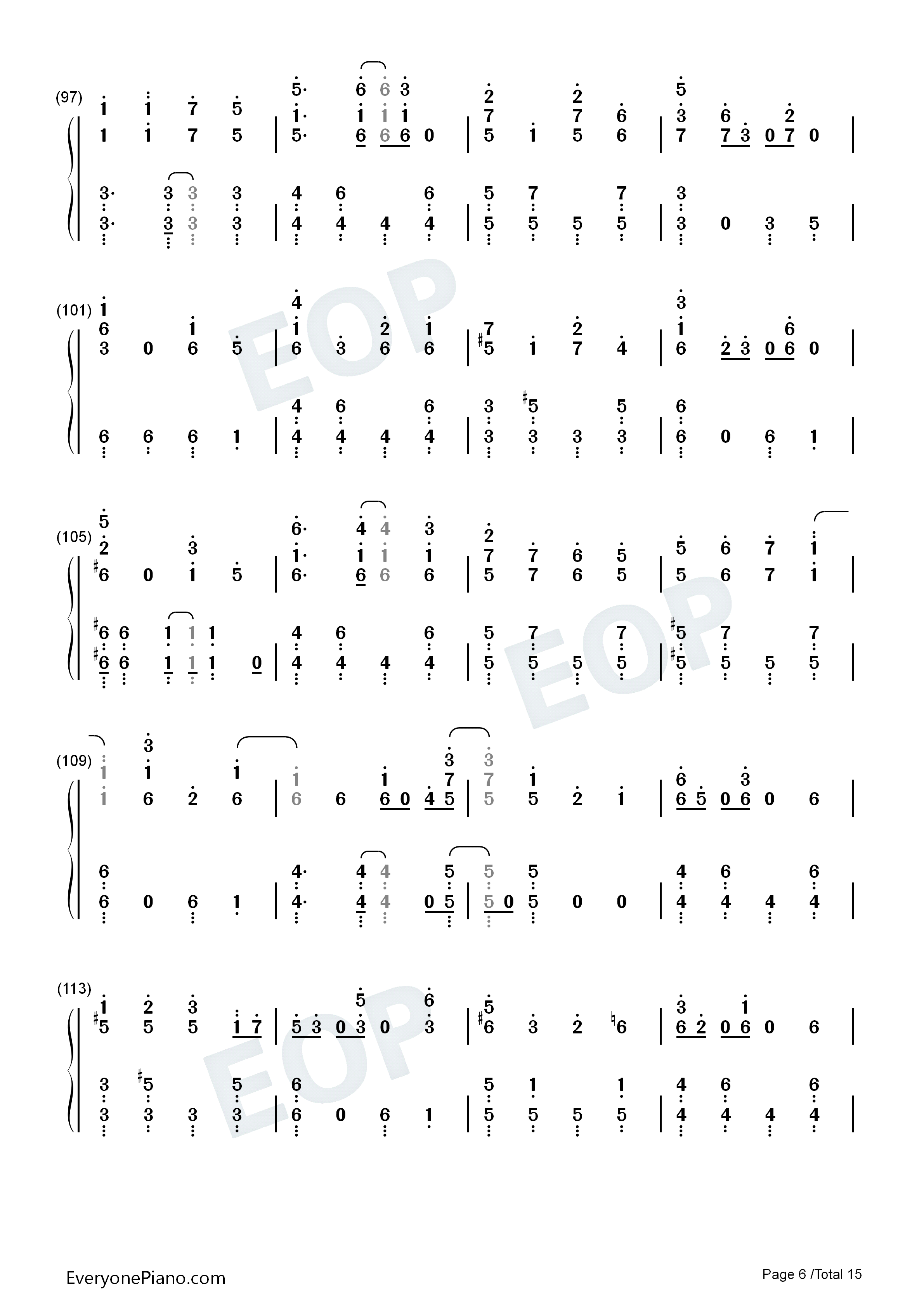 夜に駆ける钢琴简谱-Yoasobi演唱6