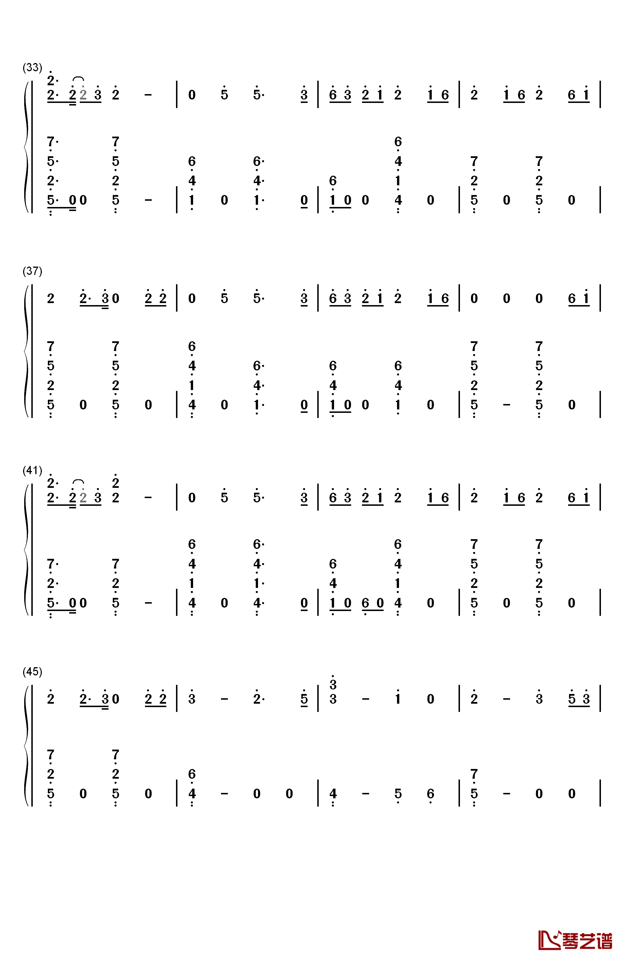 Secrets钢琴简谱-数字双手-The Weeknd3