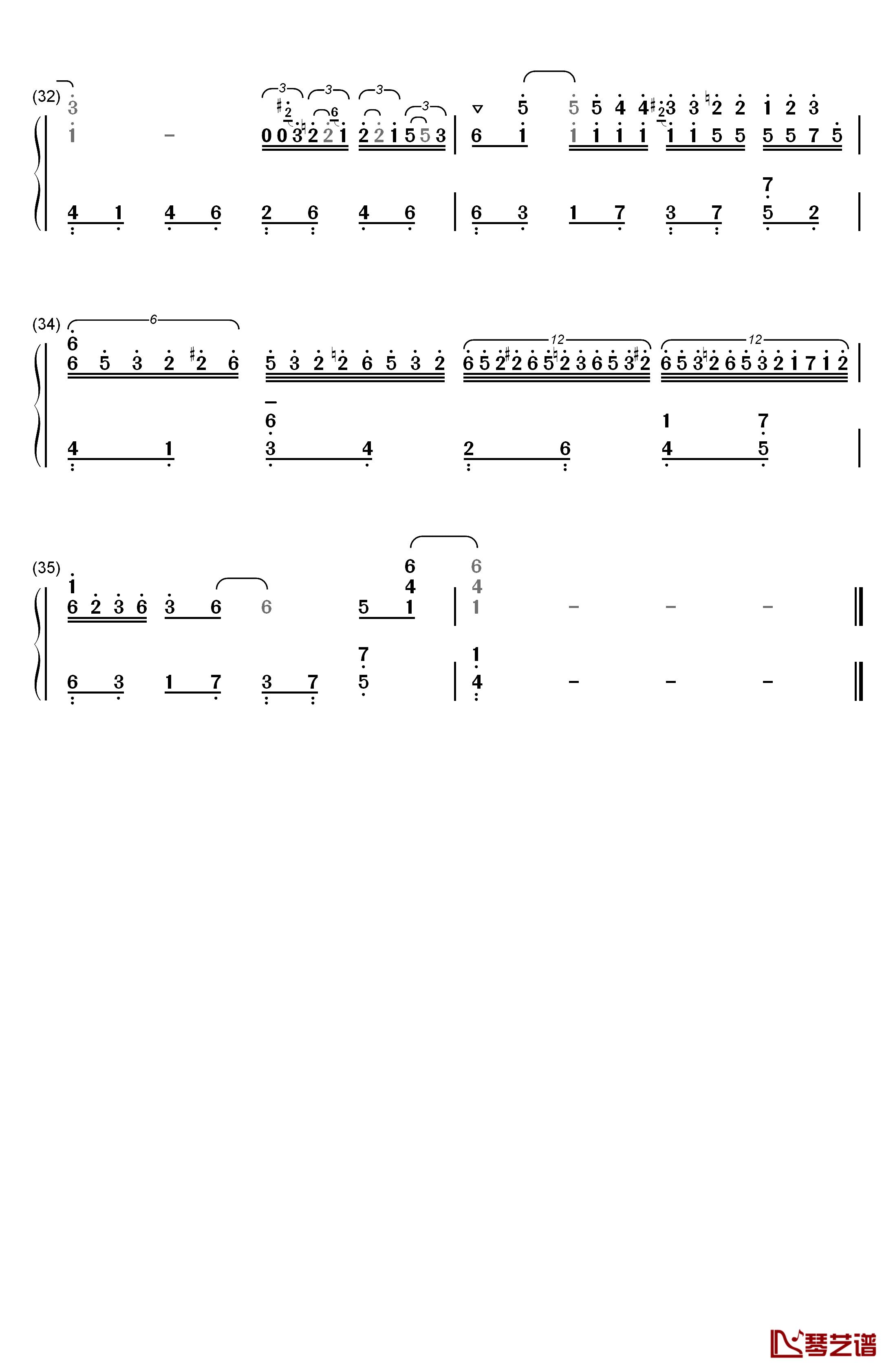 ちいさなひとつぶ钢琴简谱-数字双手-安野希世乃3