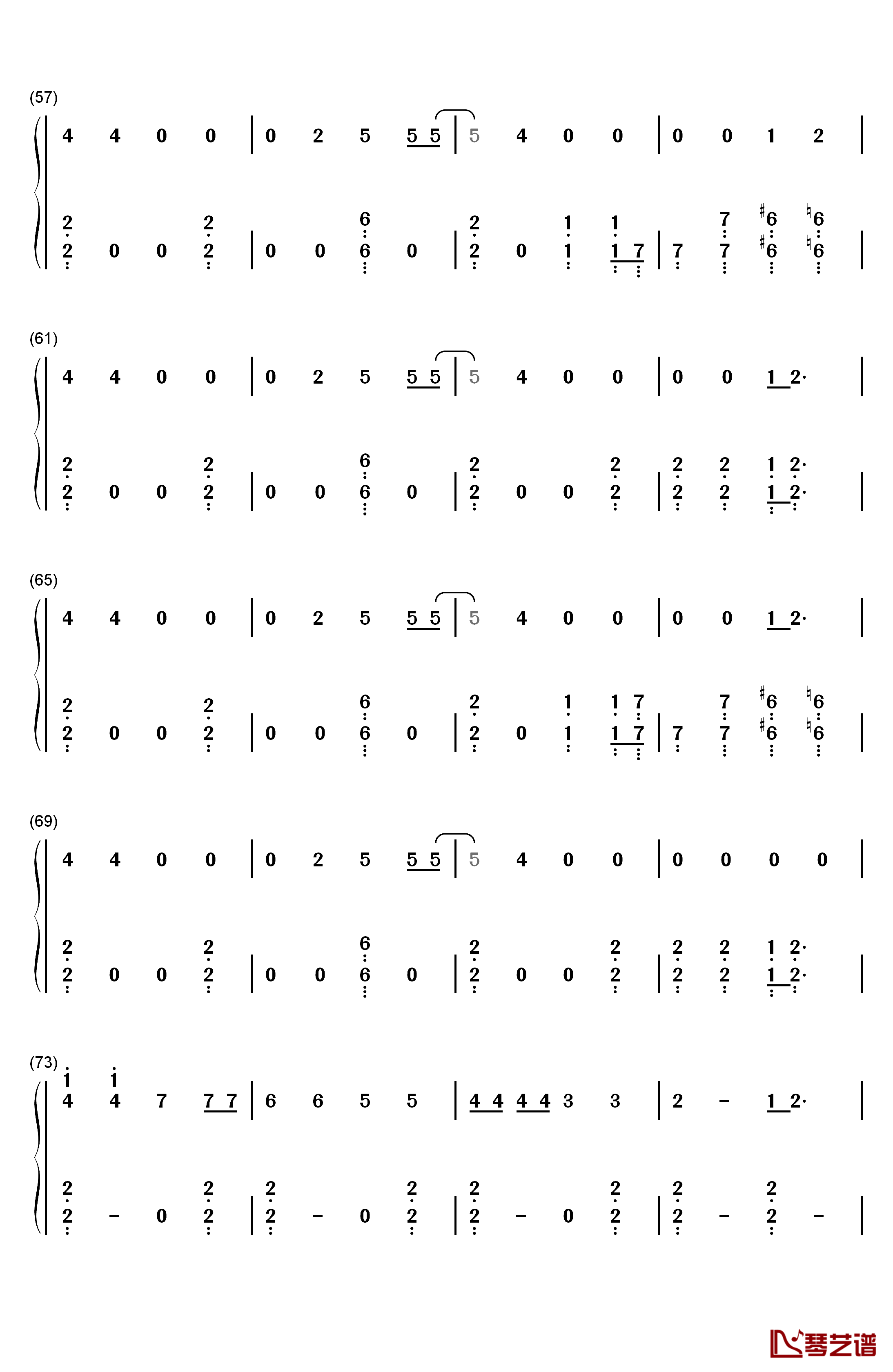 History钢琴简谱-数字双手-EXO4