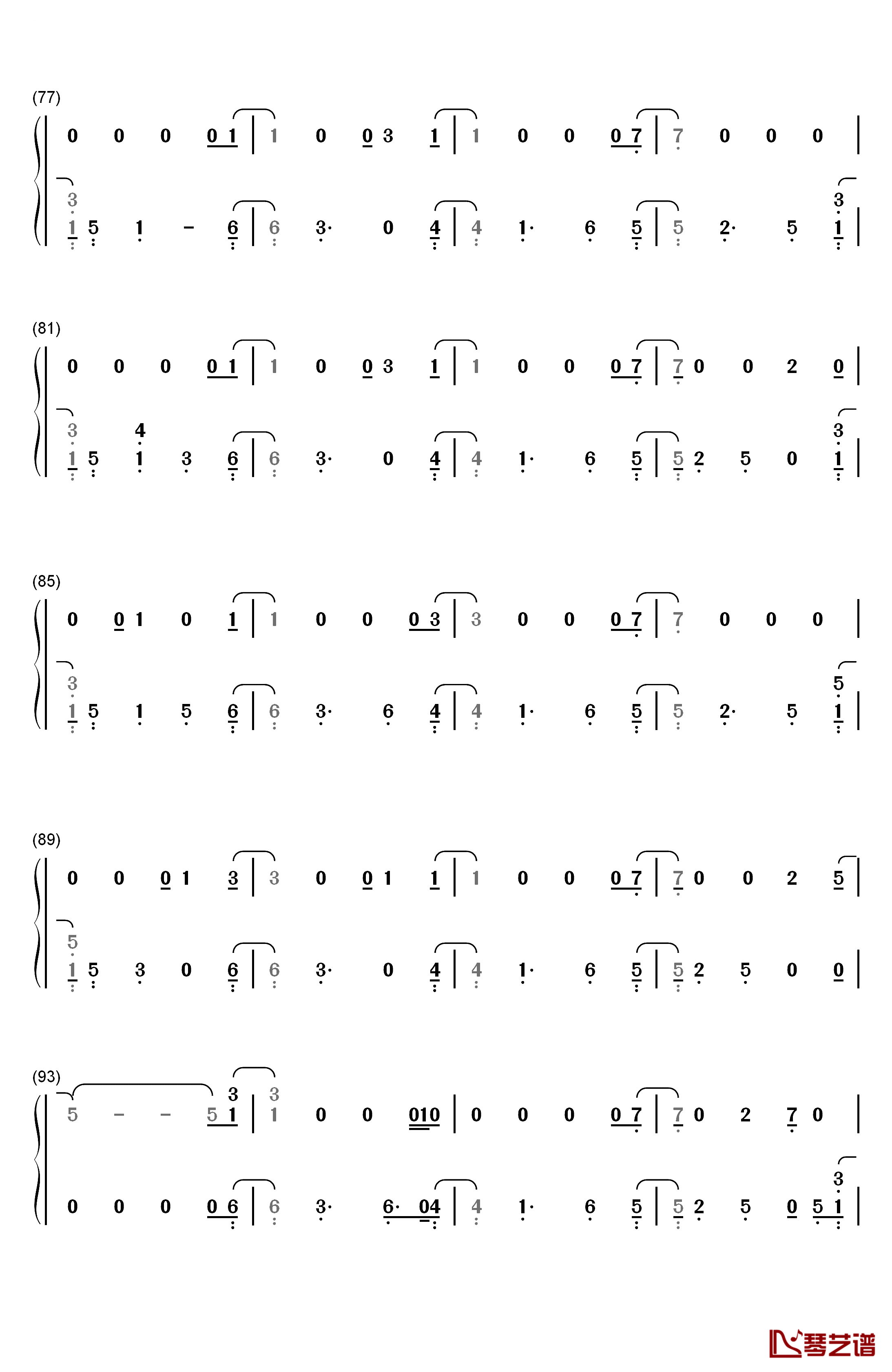 Follow Your Fire钢琴简谱-数字双手-Kodaline5