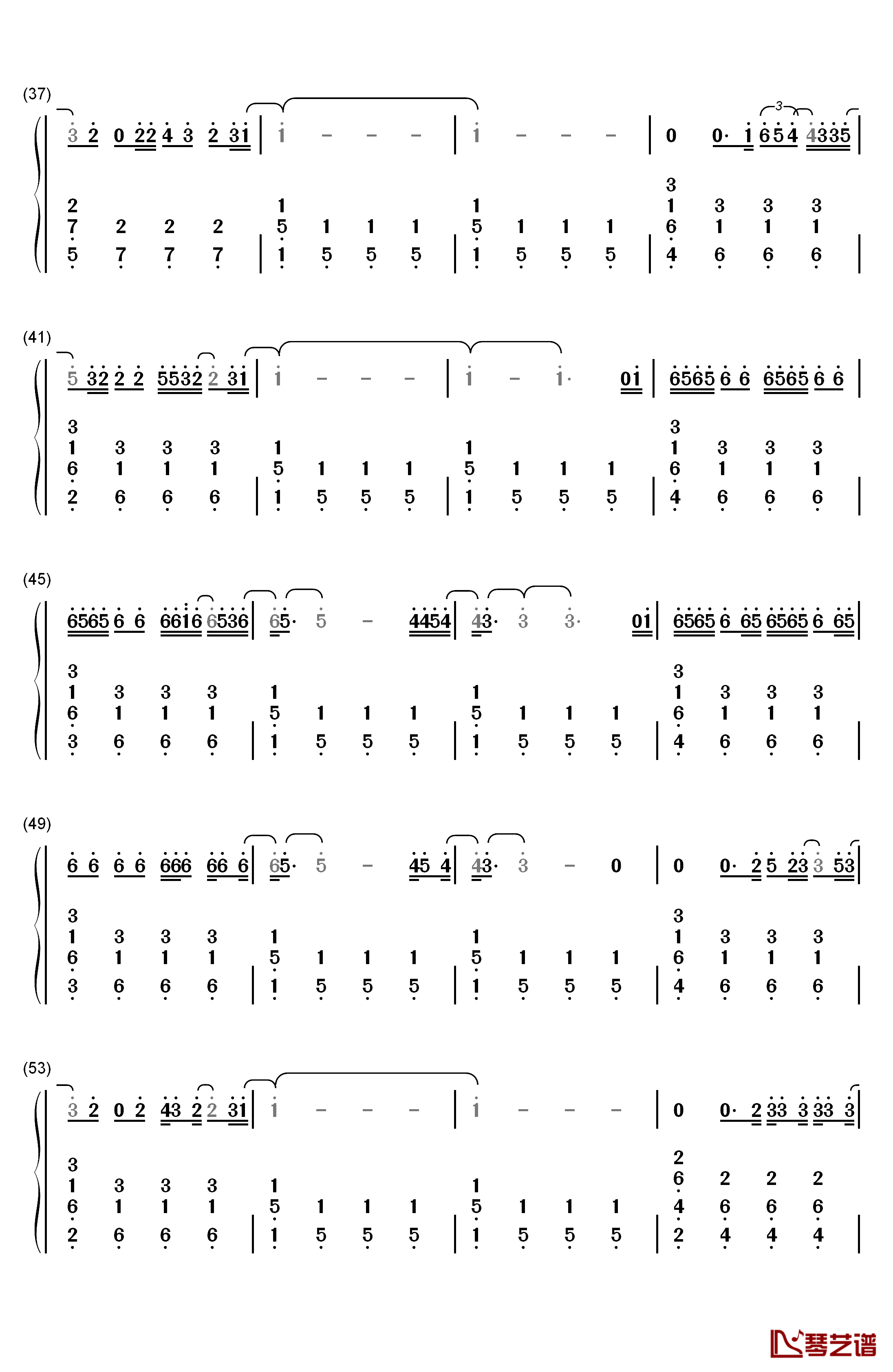 November Rain钢琴简谱-数字双手-Guns N' Roses3