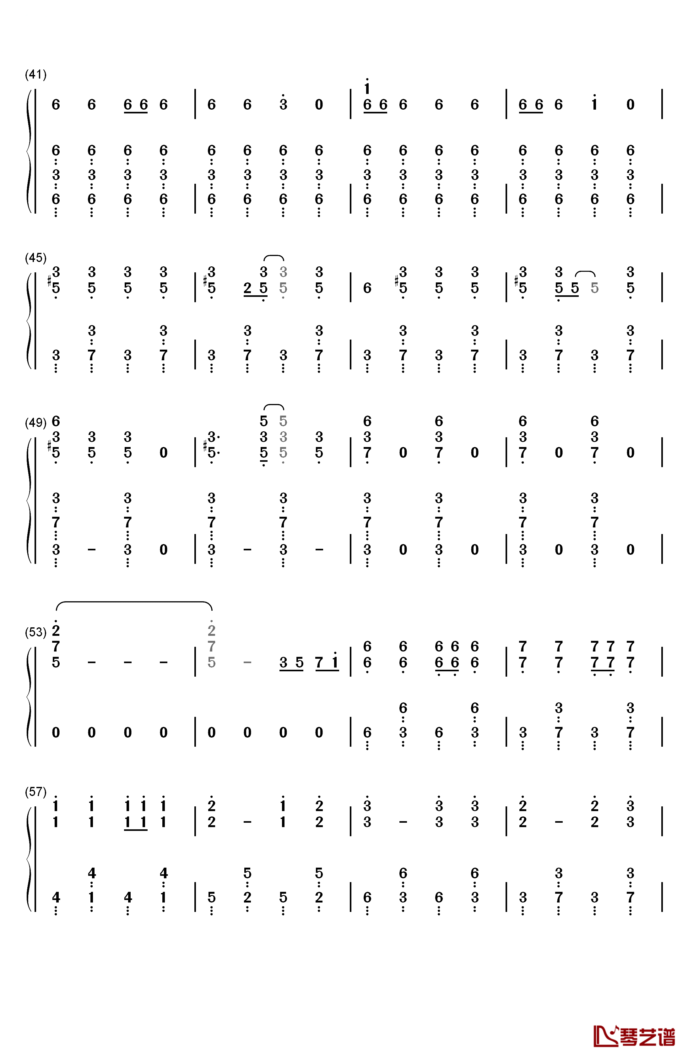 Los! Los! Los!钢琴简谱-数字双手-谭雅•提古雷查夫（CV：悠木碧）3