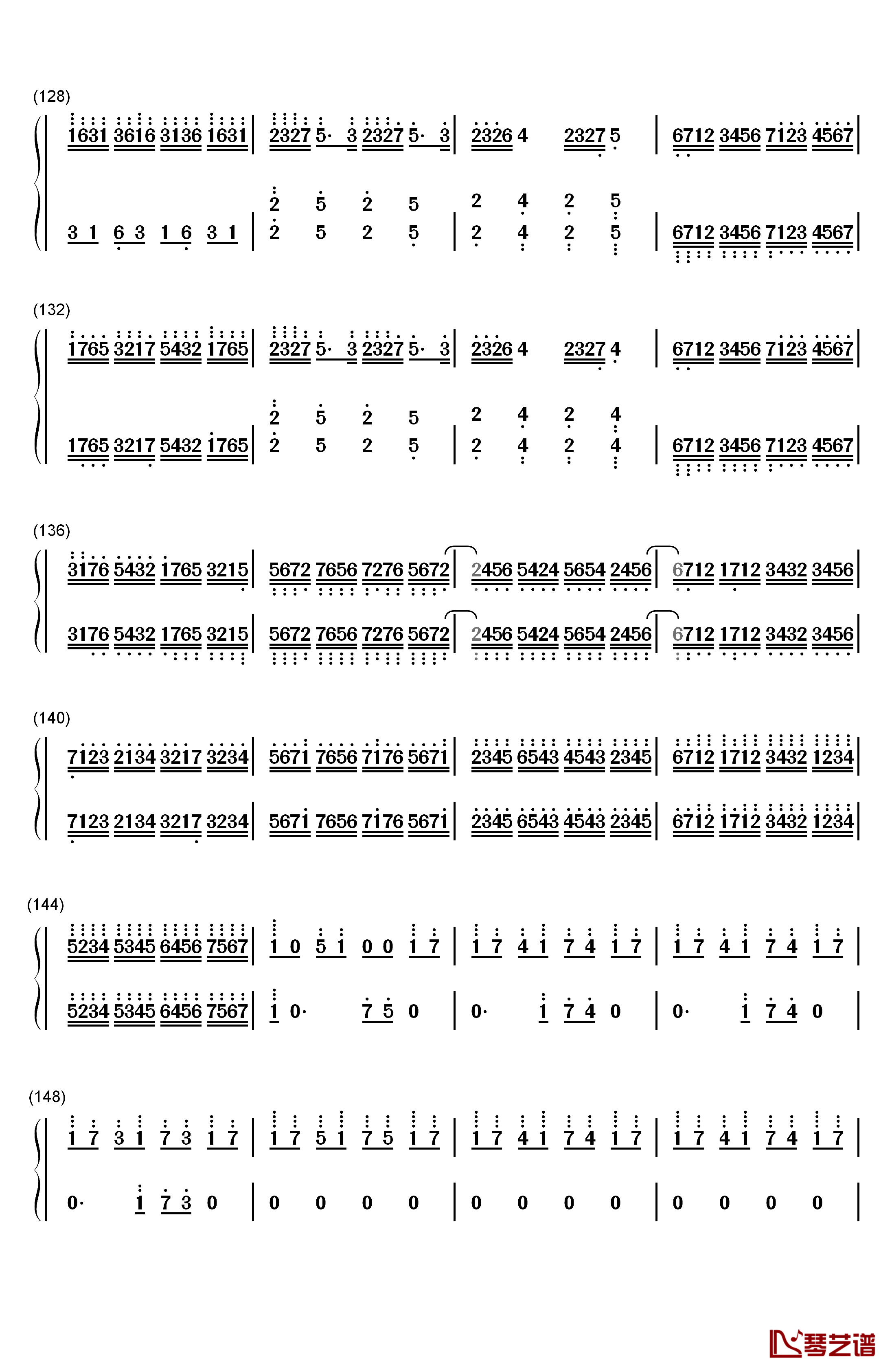 Clocks钢琴简谱-数字双手-马克西姆7