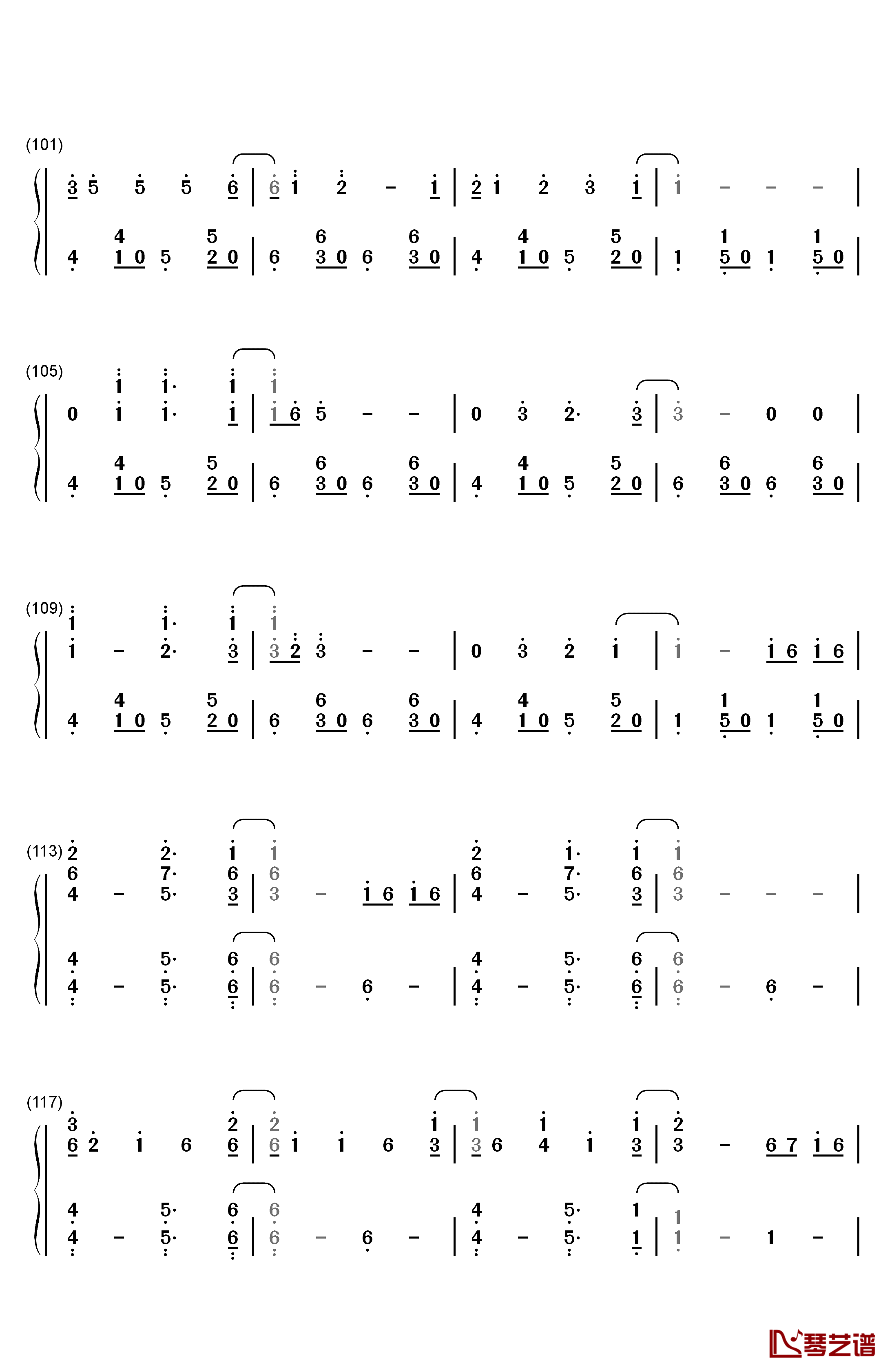 Write On Me钢琴简谱-数字双手-Fifth Harmony6