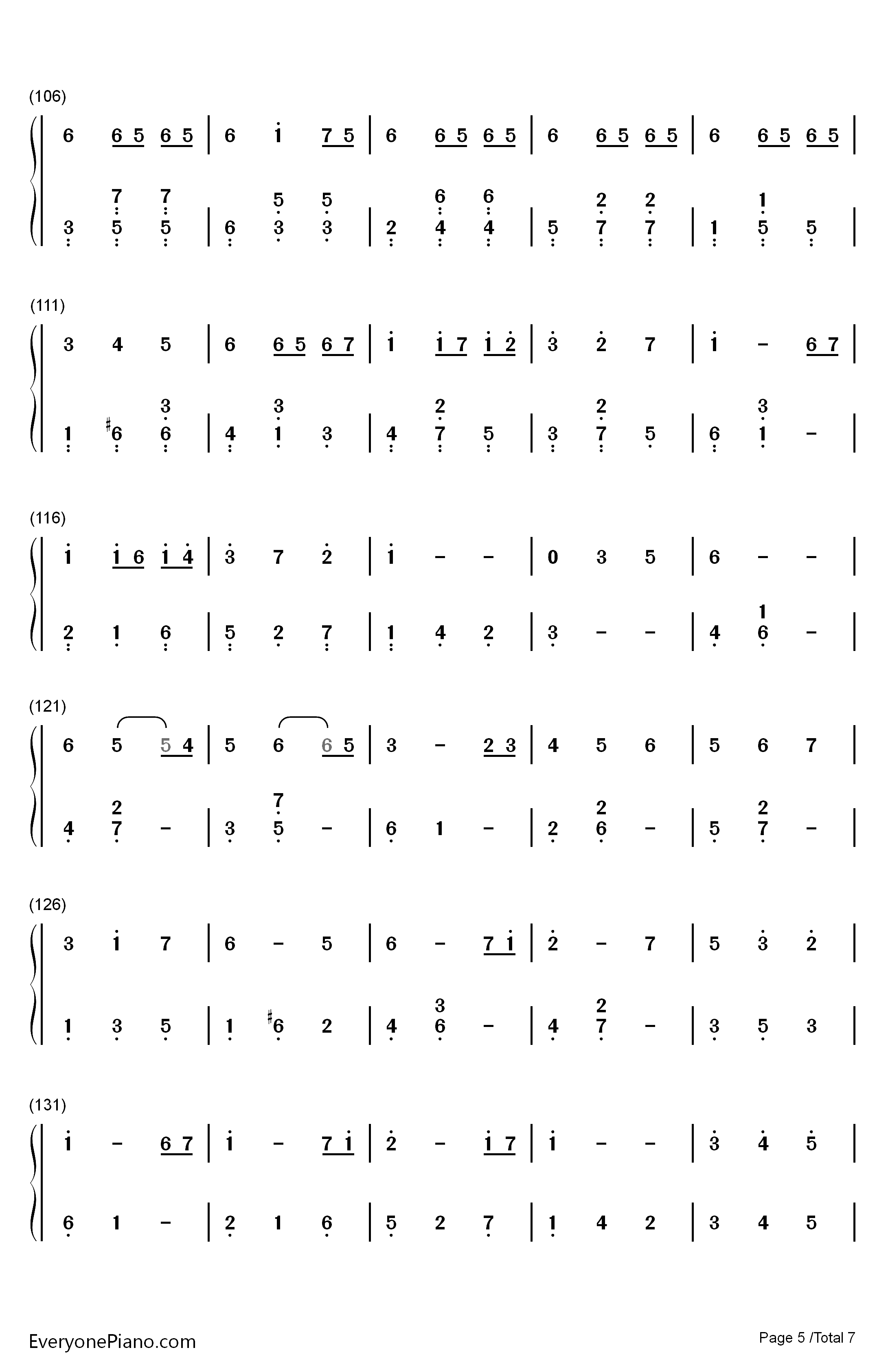 茶杯与甜甜圈共舞的小店钢琴简谱-数字双手-Sereno5