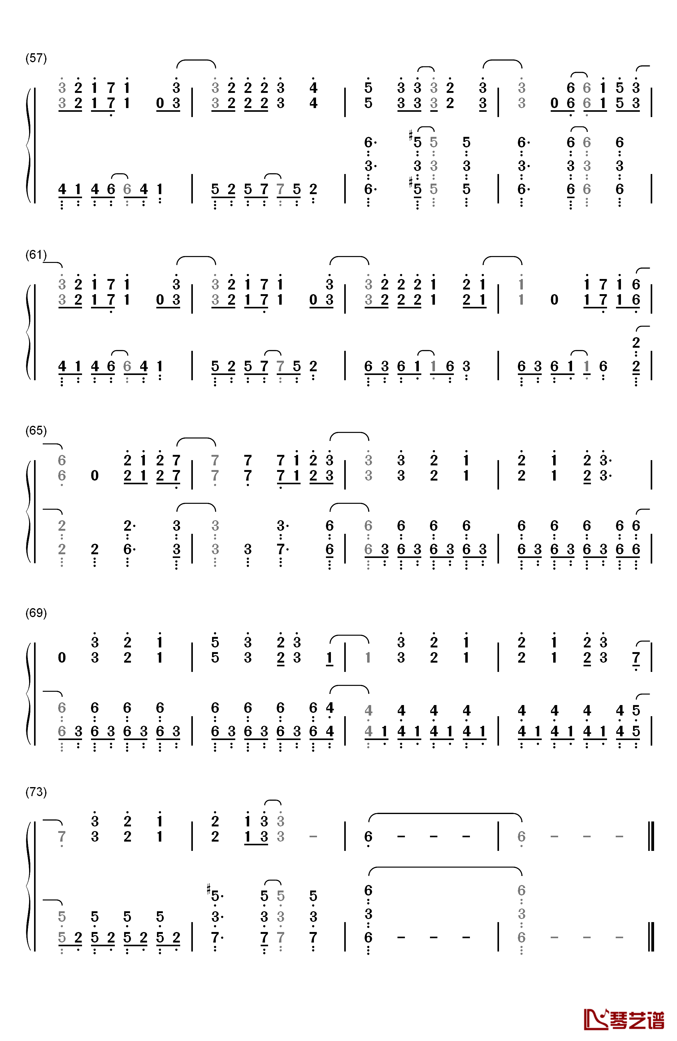 Bloodred钢琴简谱-数字双手-D-Selections4