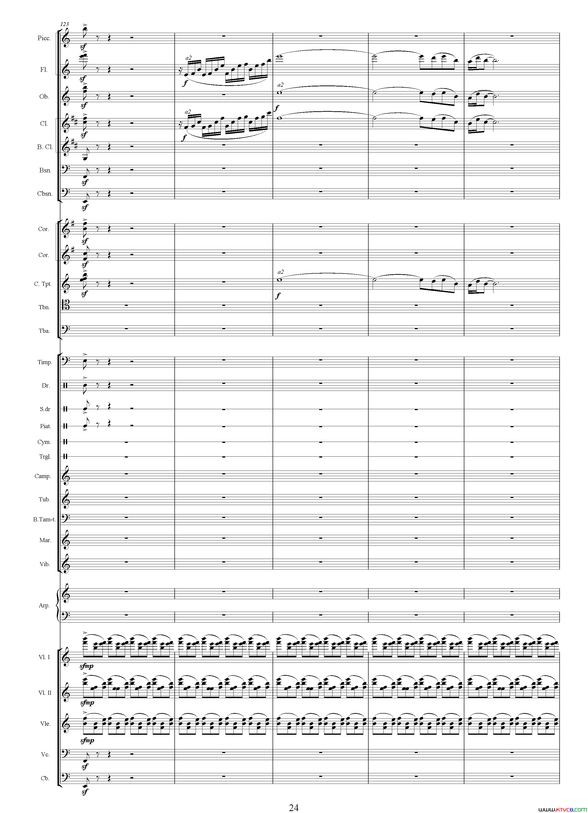 朱元璋还乡电视剧《传奇皇帝朱元璋》主题音乐总谱简谱1