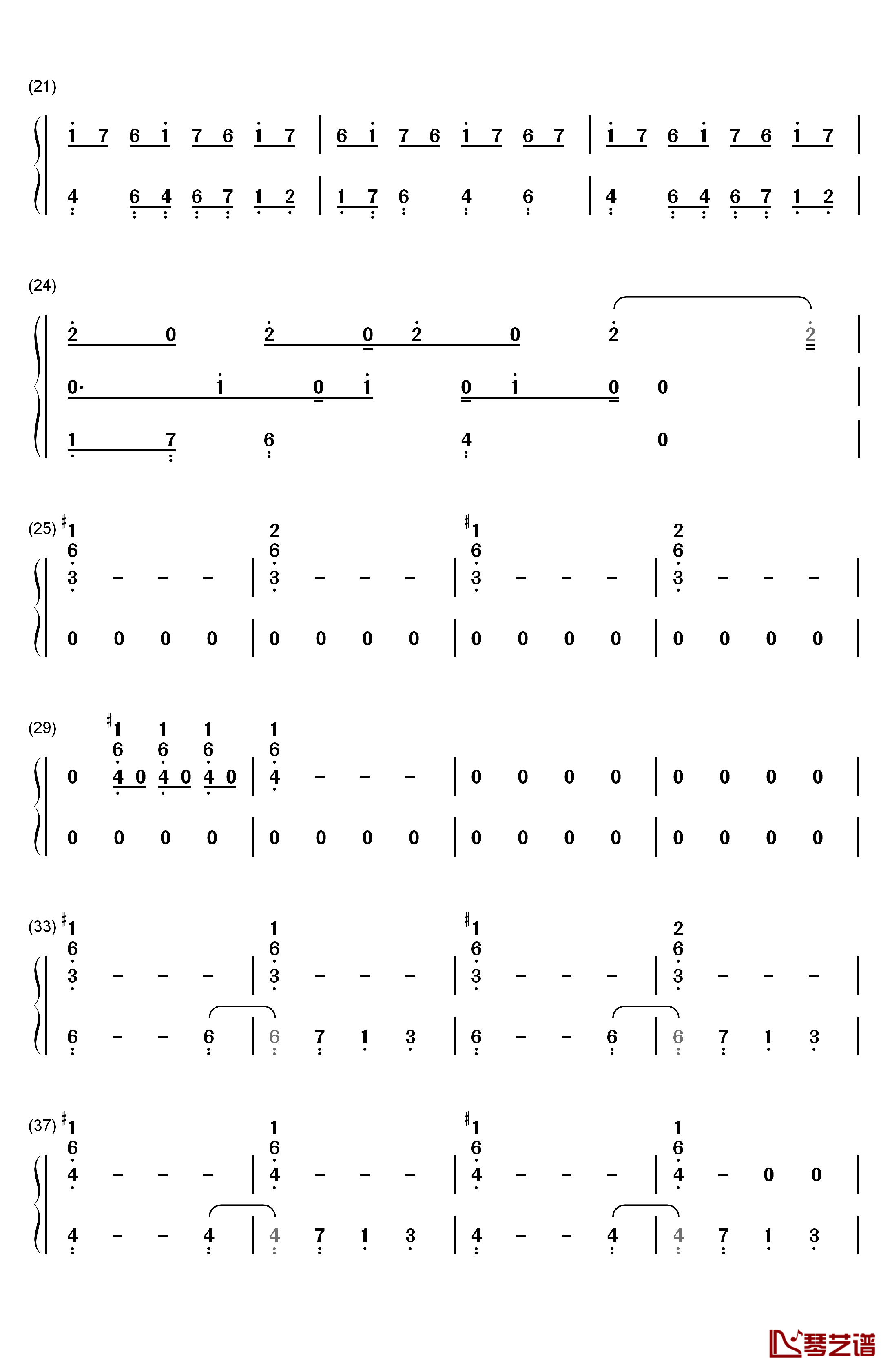 Ode to Sleep钢琴简谱-数字双手-Twenty One Pilots2