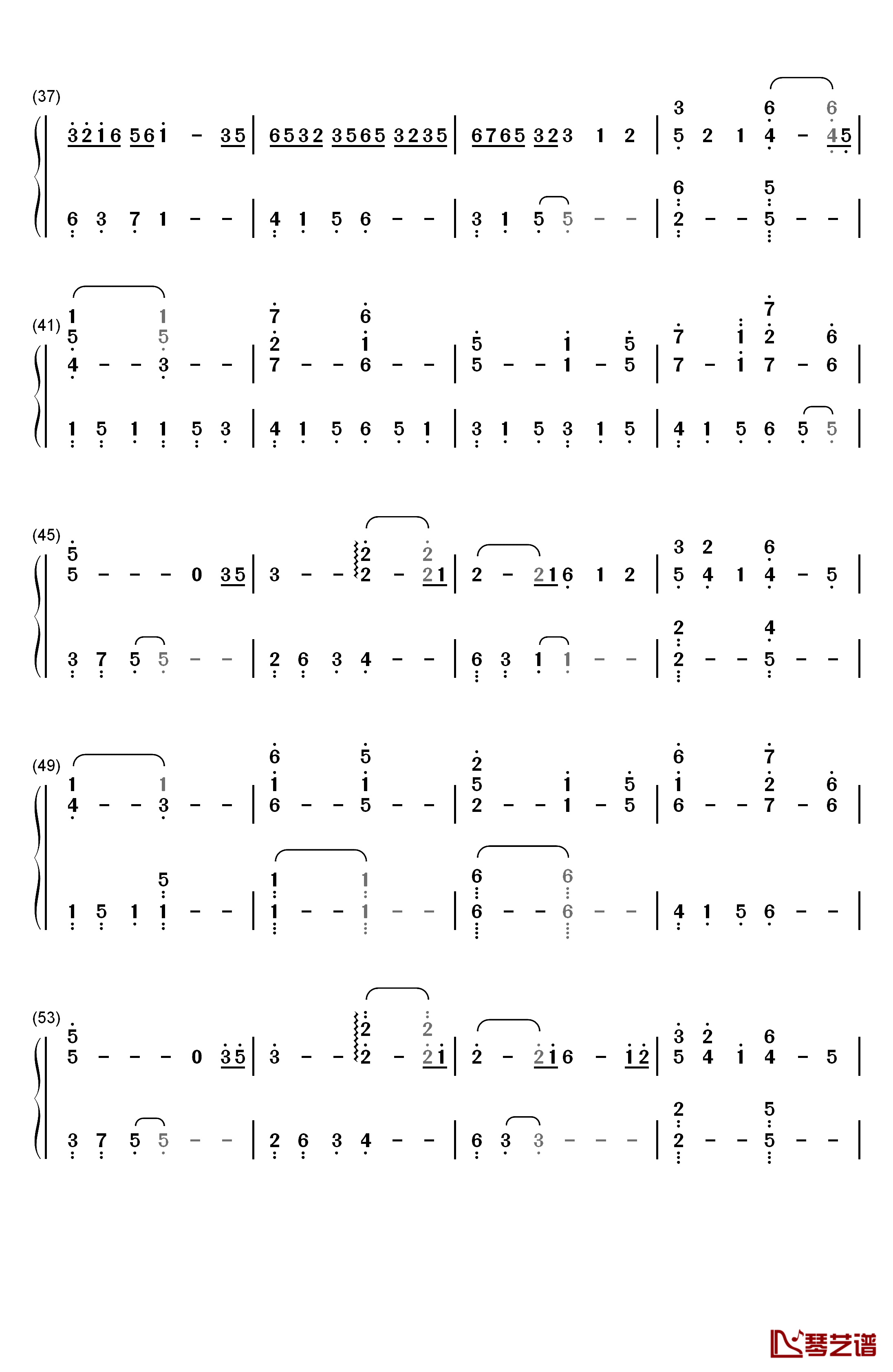 Sleeping Dove钢琴简谱-数字双手-David Lanz3