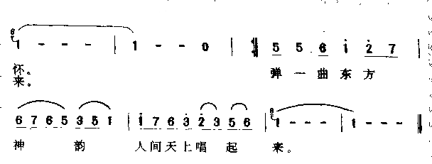 中国大舞合简谱-殷秀梅演唱1