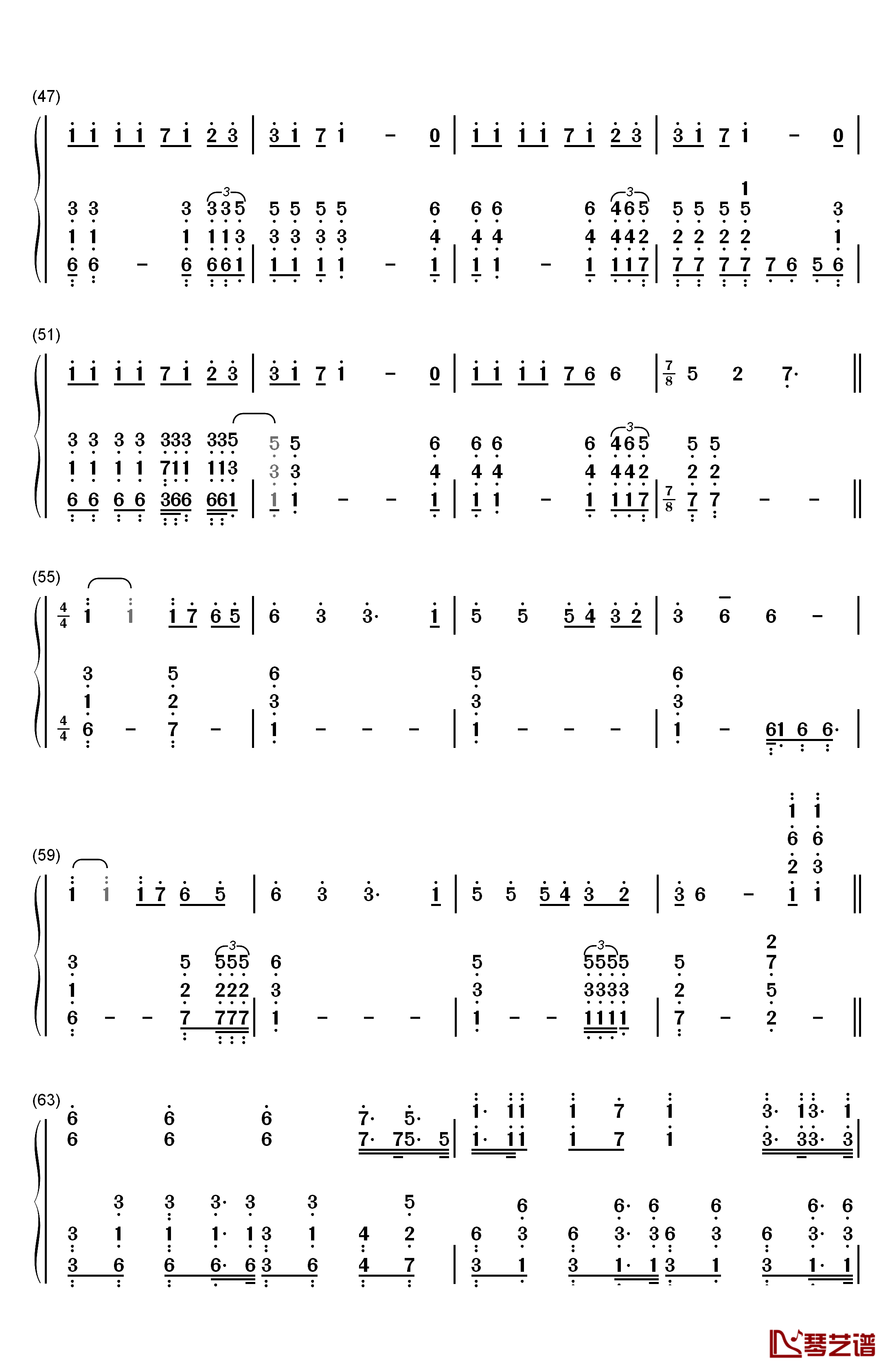 Stranger Things钢琴简谱-数字双手-Kygo OneRepublic4