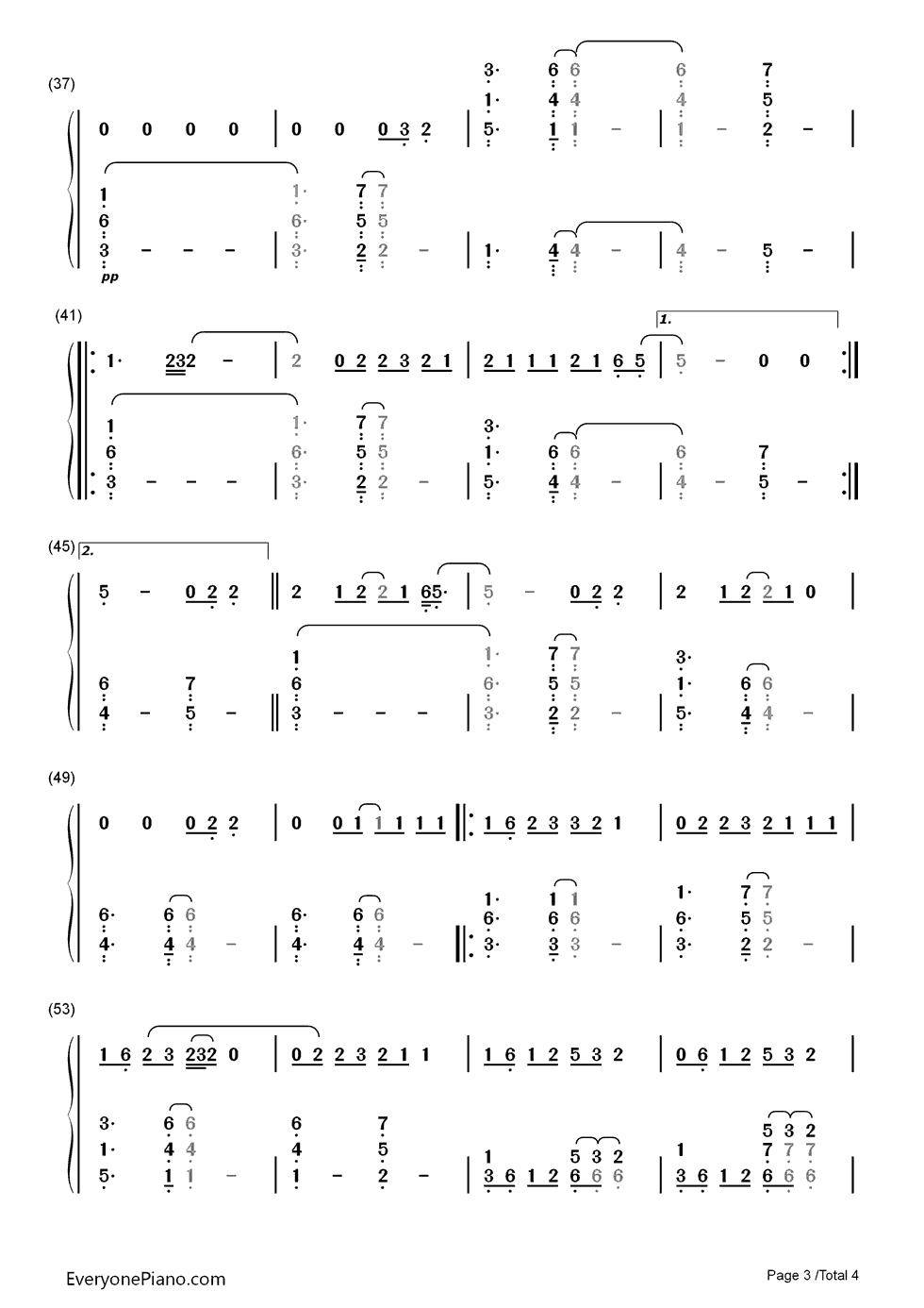 Talking Body钢琴简谱-数字双手-Tove Lo3