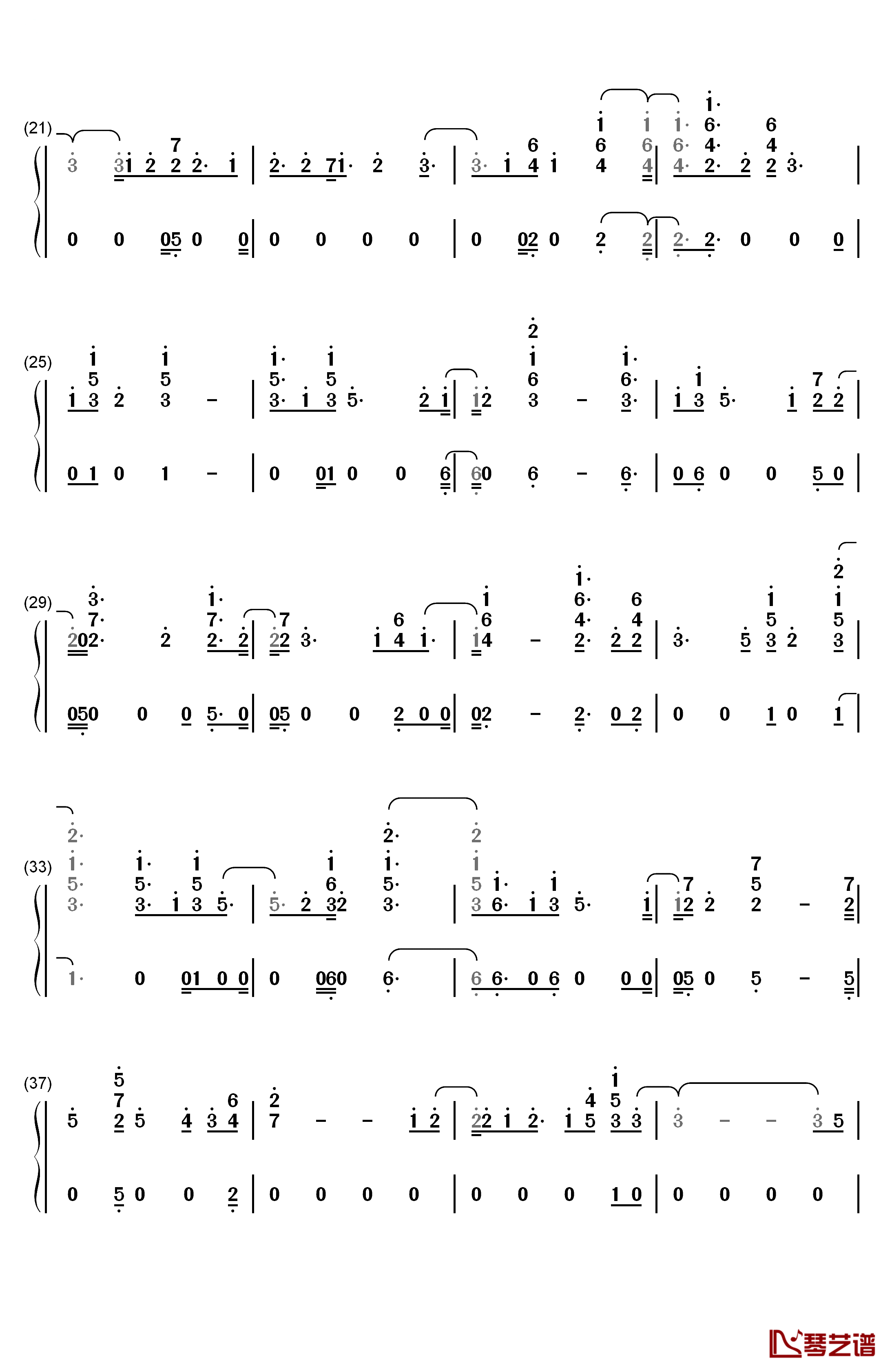 Mamita钢琴简谱-数字双手-CNCO2