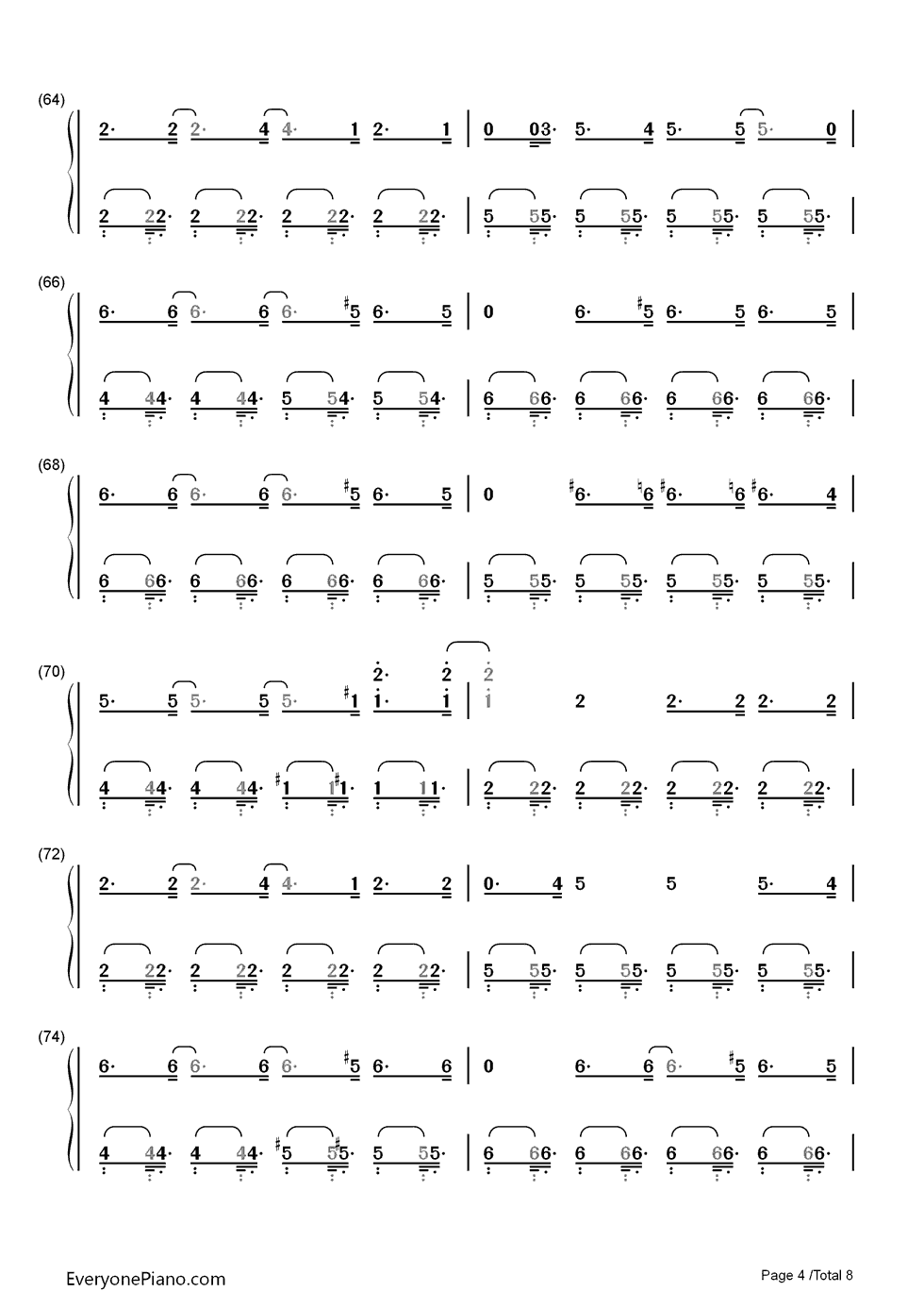 Uprising钢琴简谱-Muse演唱4