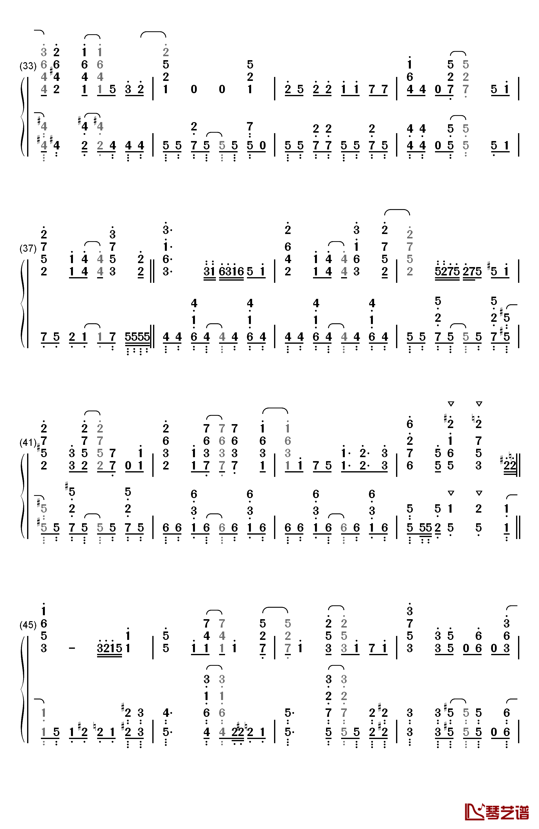 永远ラビリンス钢琴简谱-数字双手-悠木碧3