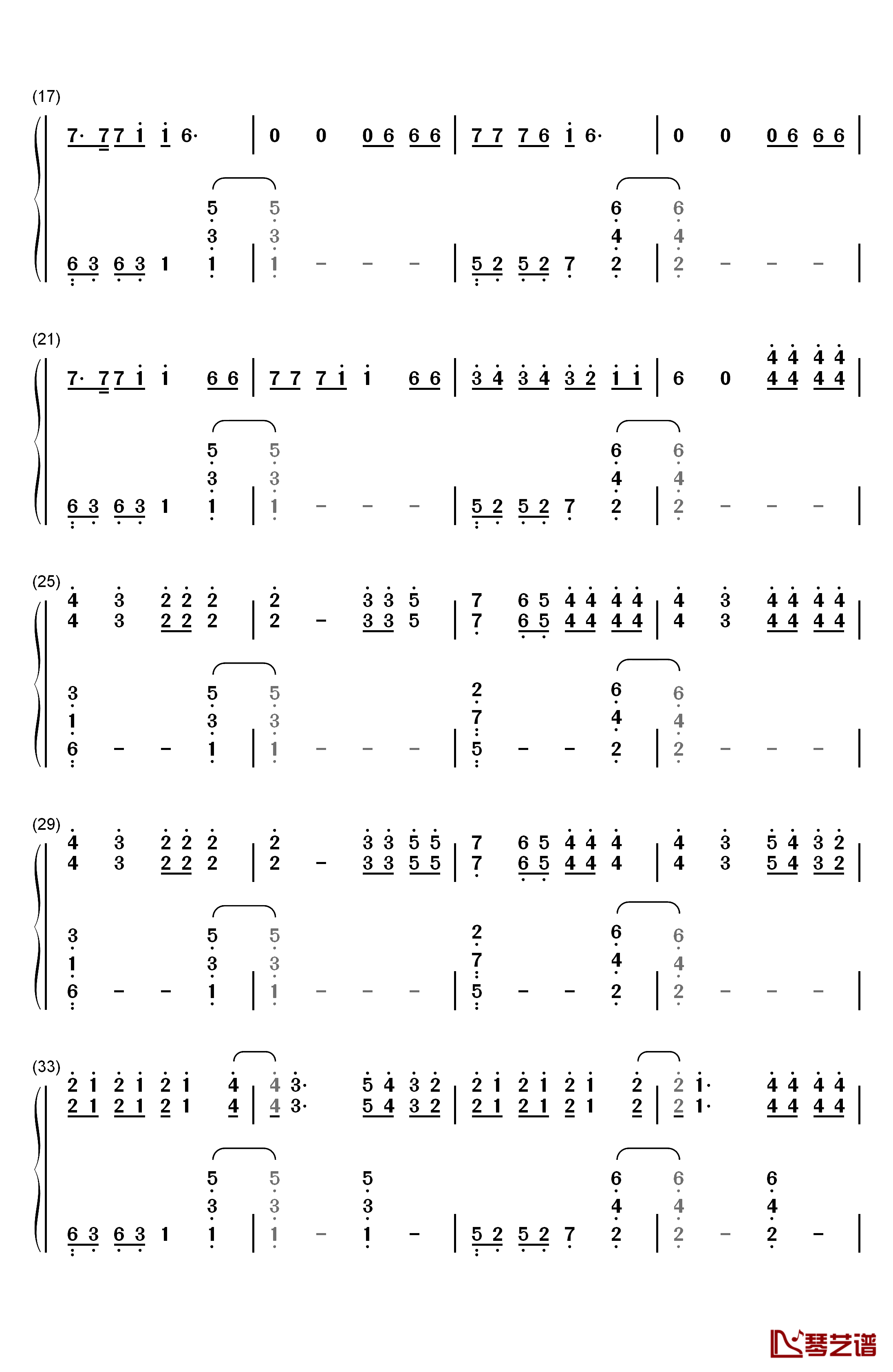 Without Me钢琴简谱-数字双手-Halsey2