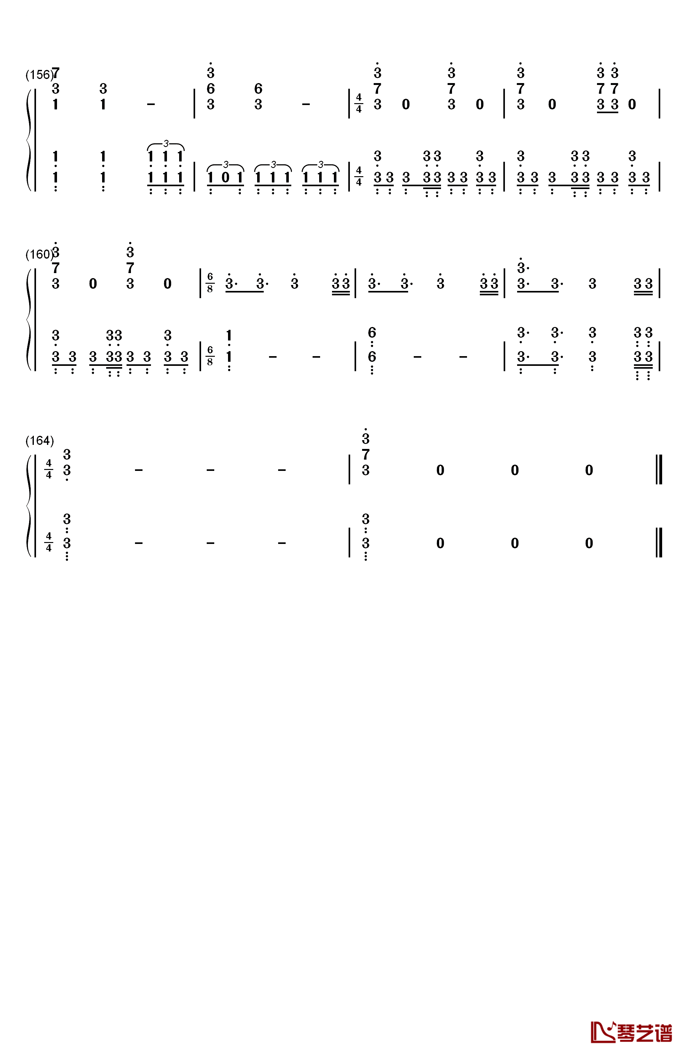 The Adventures of Han钢琴简谱-数字双手-John Williams9