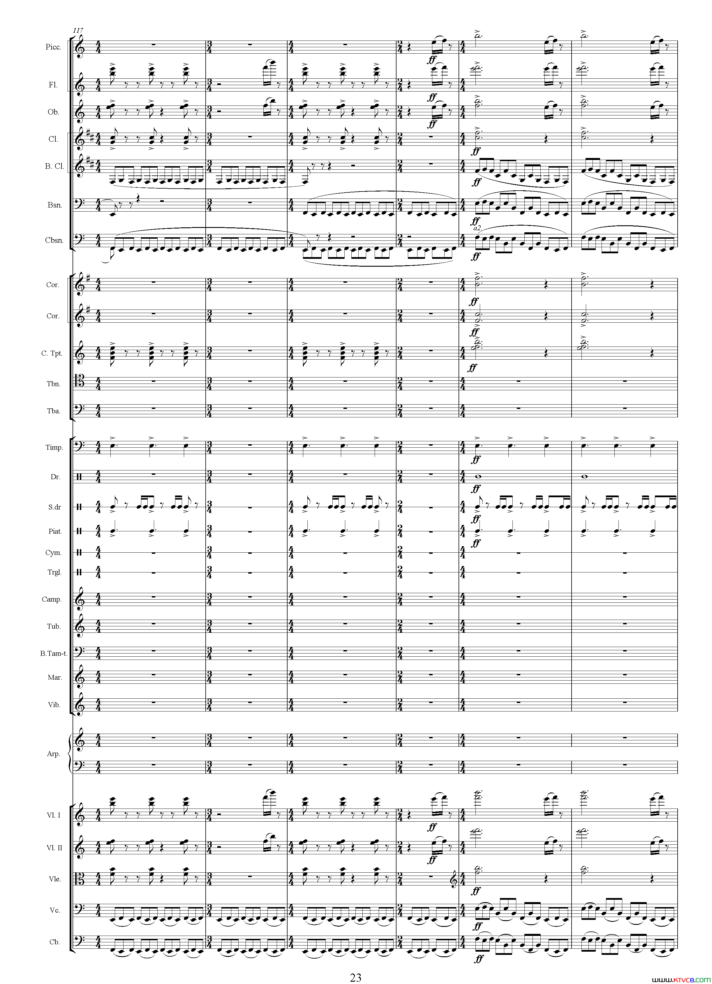 朱元璋还乡电视剧《传奇皇帝朱元璋》主题音乐总谱简谱1