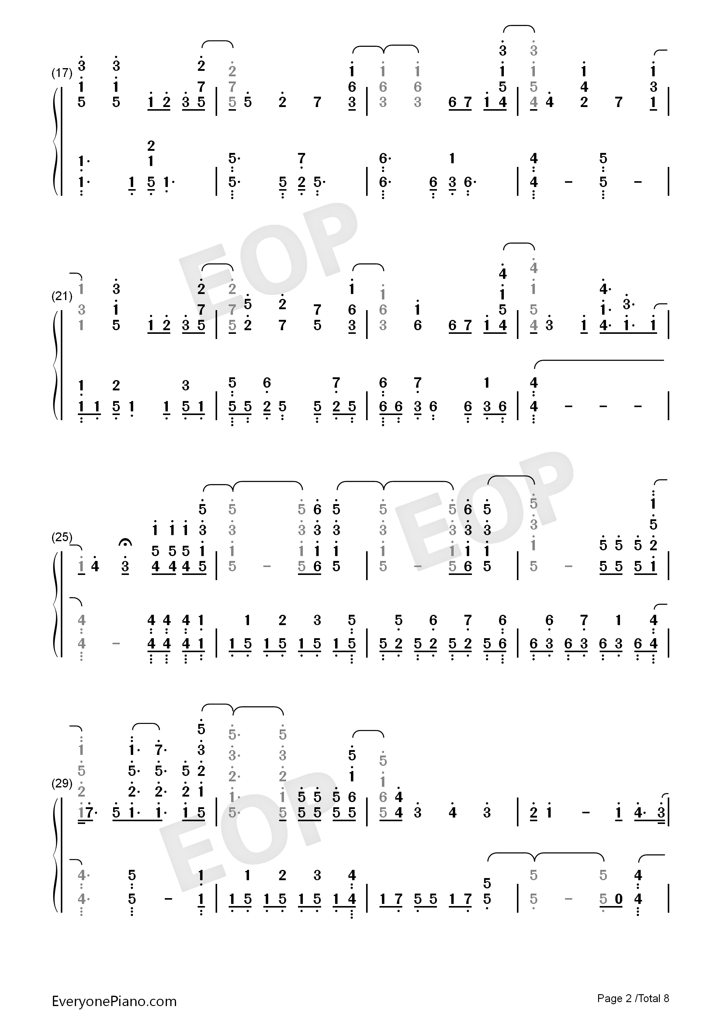 ほうき星钢琴简谱-ユンナ演唱2