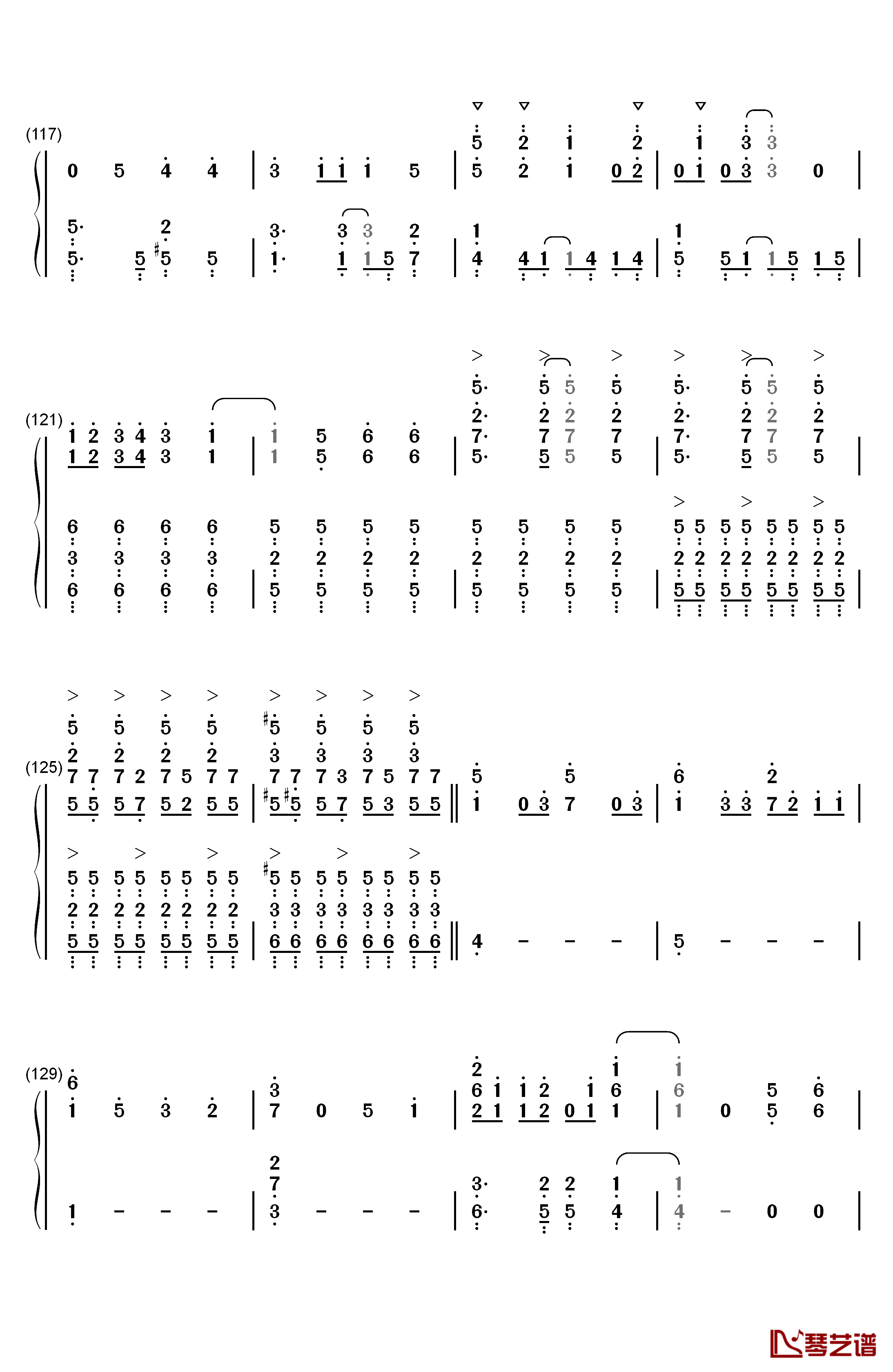 だってアタシのヒーロー钢琴简谱-数字双手-LiSA7