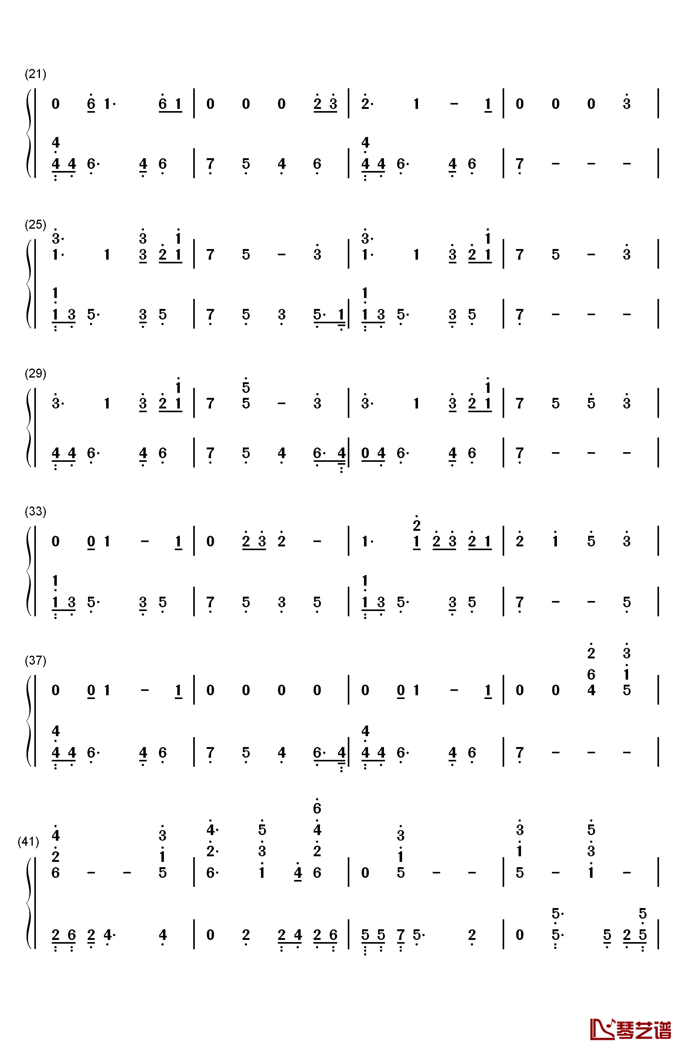 Come Out and Play钢琴简谱-数字双手-Billie Eilish2