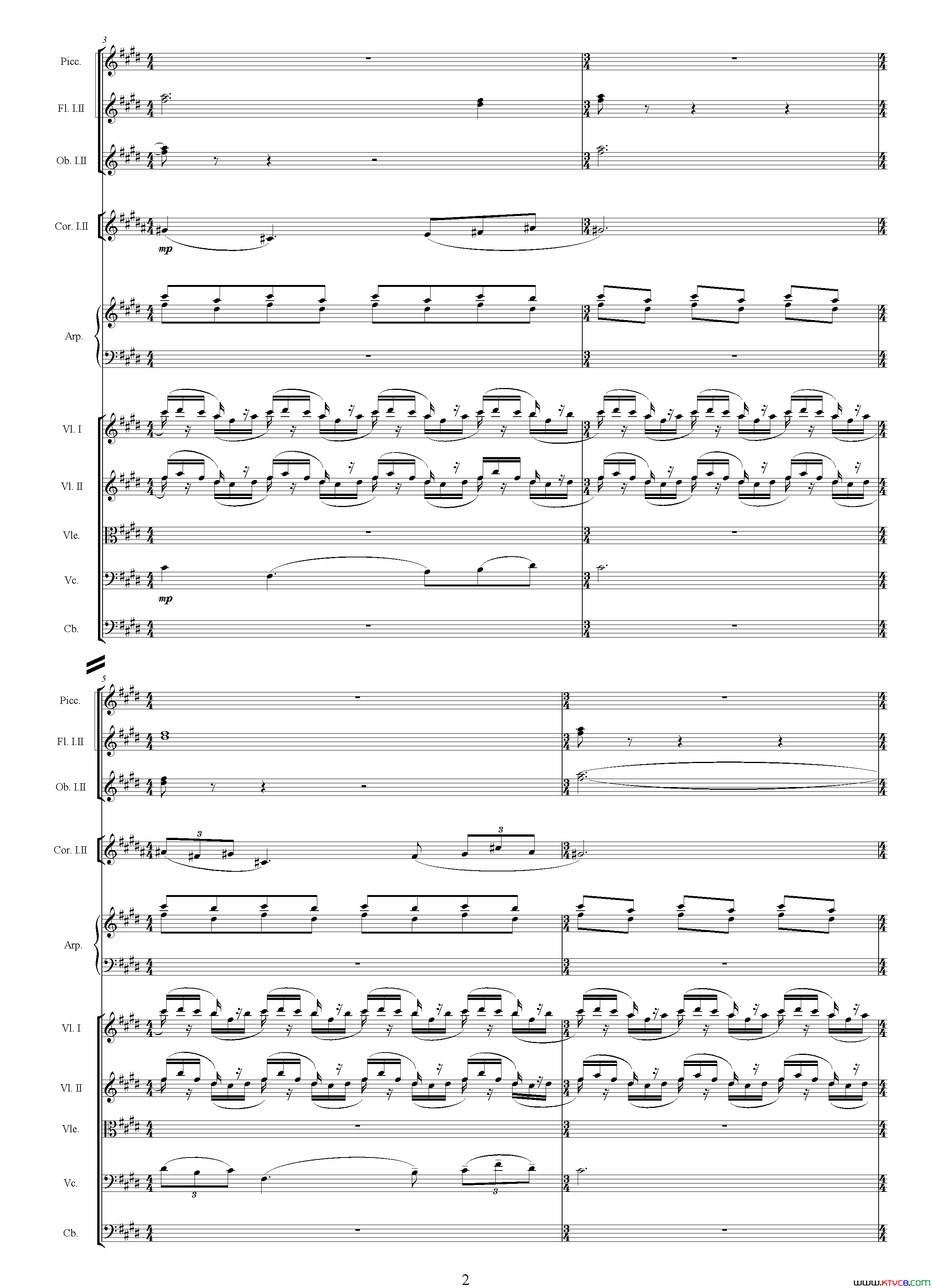 如意影片《如意》主题曲、总谱简谱1