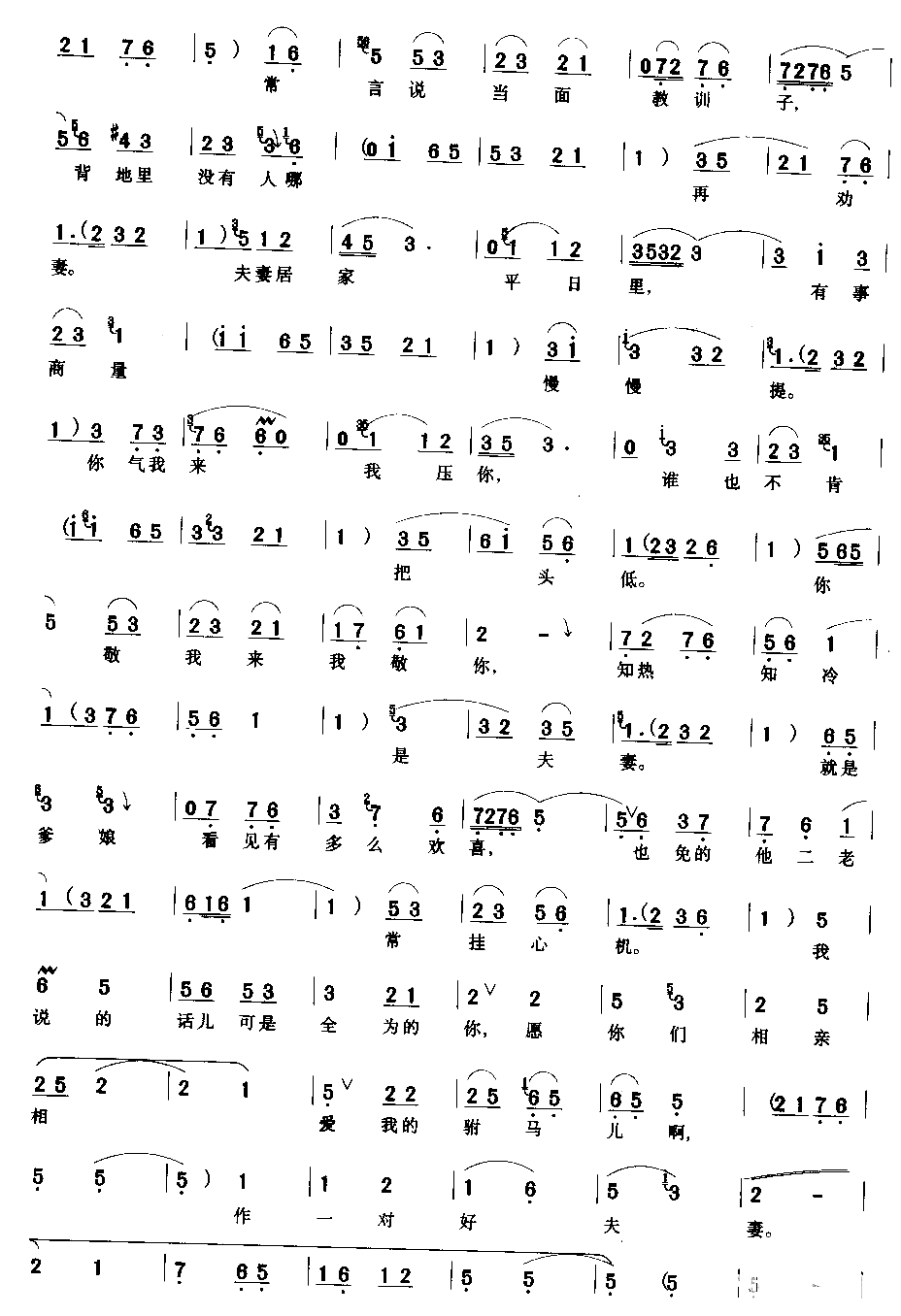 有事商量慢慢提简谱1