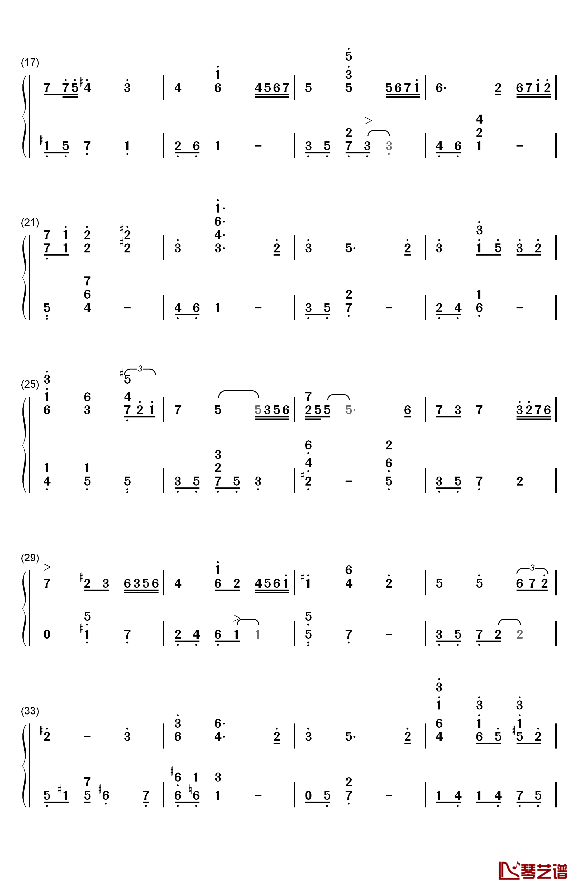 Sleep Away钢琴简谱-数字双手-Bob Acri2