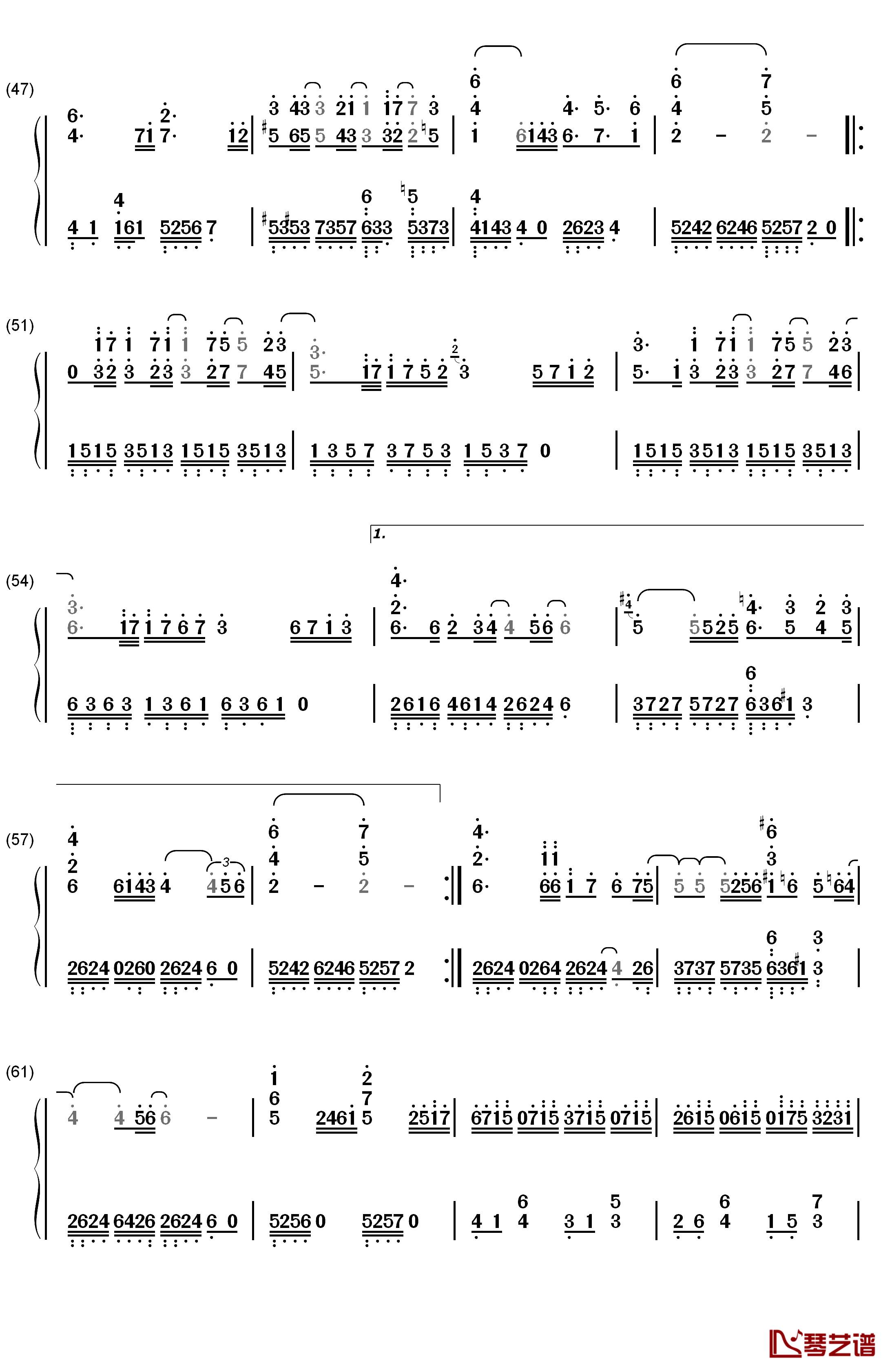 What Makes You Beautiful钢琴简谱-数字双手-未知4