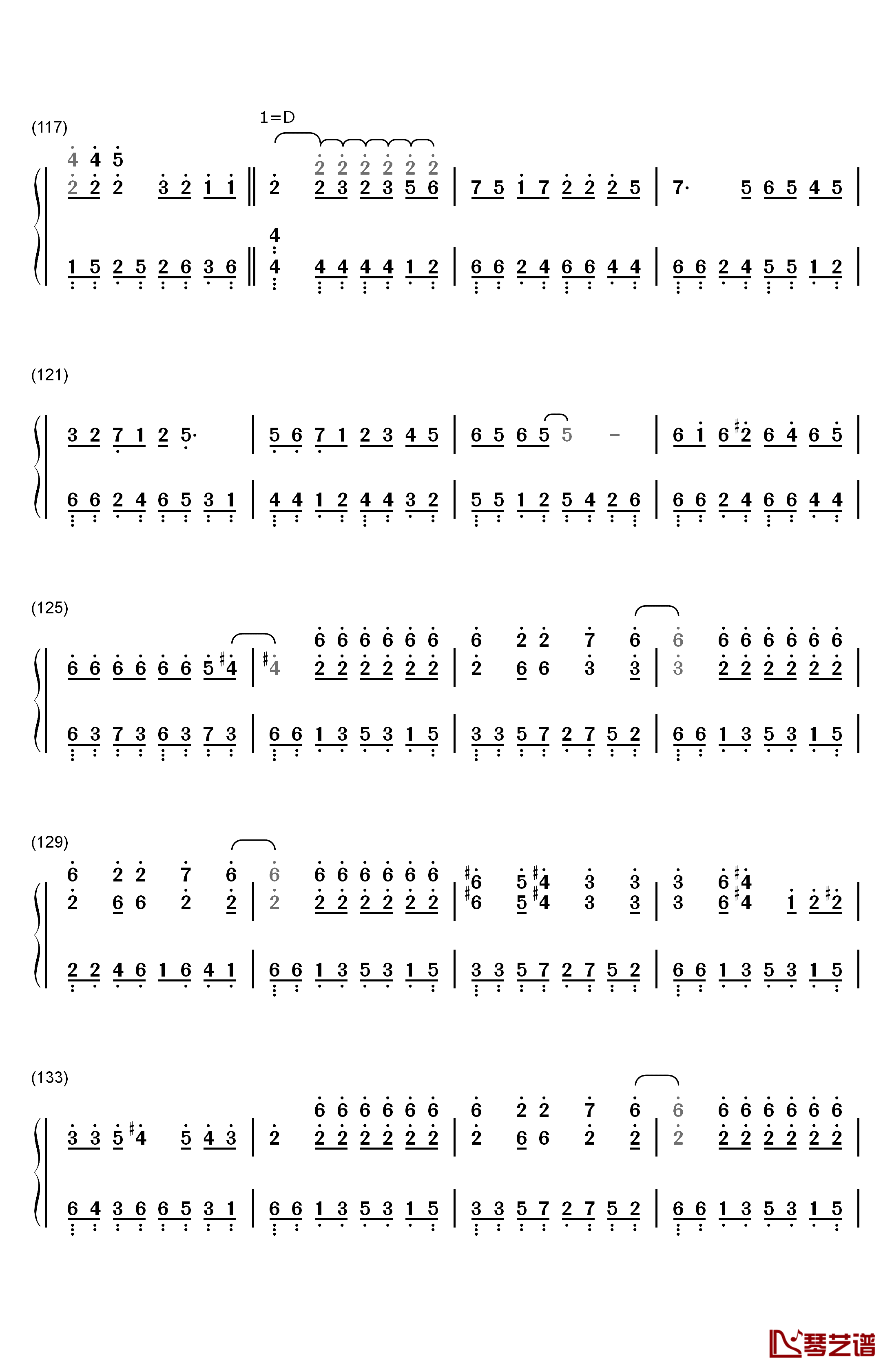 Star!!钢琴简谱-数字双手-田中秀和7