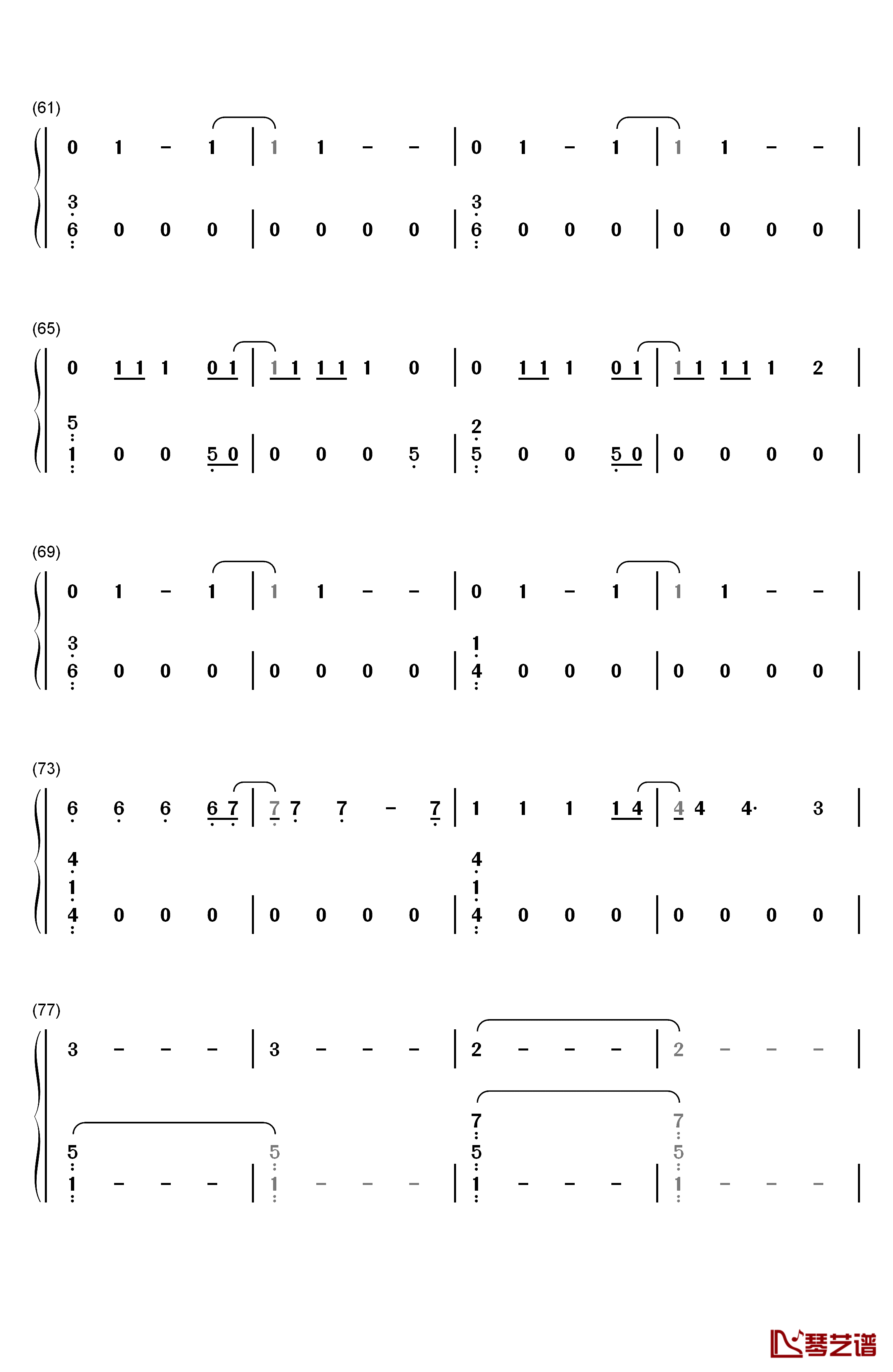 Rise Up钢琴简谱-数字双手-Imagine Dragons4