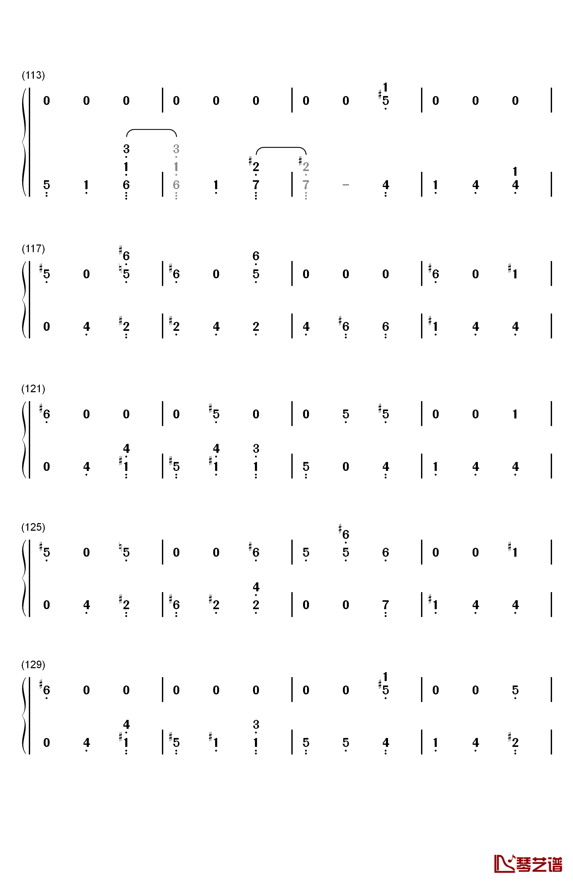 Fall In Line钢琴简谱-数字双手-Christina Aguilera Demi Lovato6