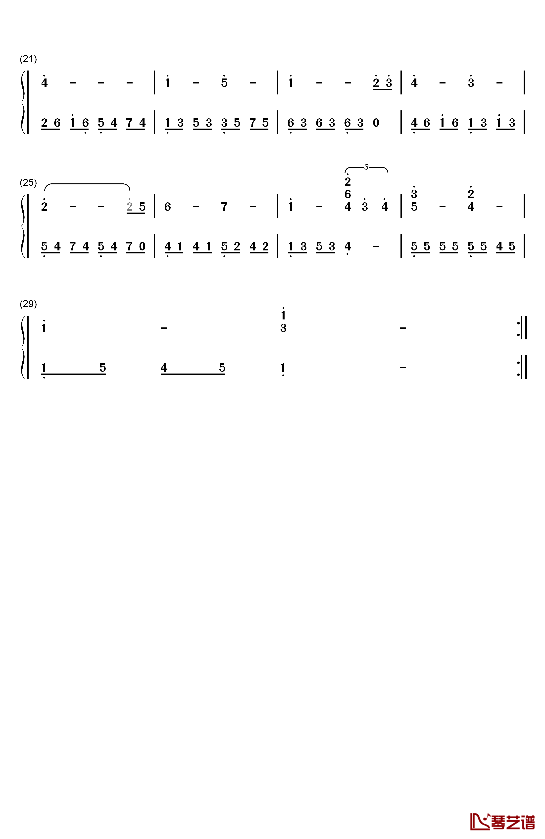 Can't Help Falling in Love钢琴简谱-数字双手-Elvis Presley2