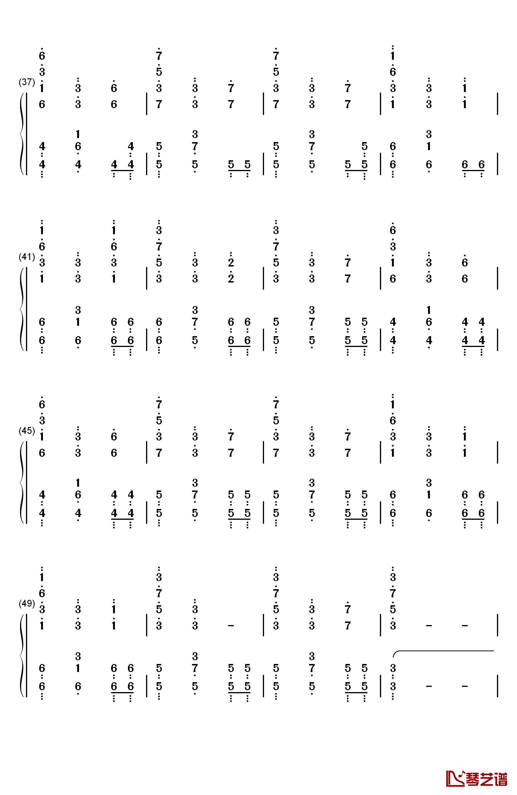 First Step钢琴简谱-数字双手-Hans Zimmer3